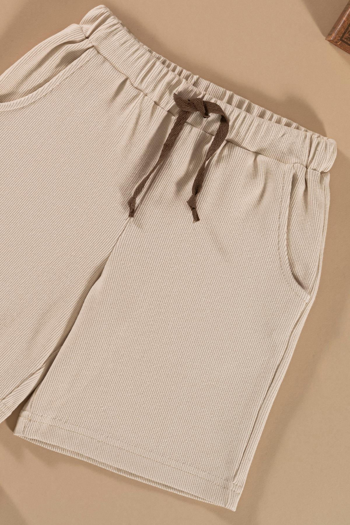 For You Kids Batik Yıkamalı Taş Tshirt Şort Takım For You Kids Batik Yıkamalı Taş Tshirt Şort Takım