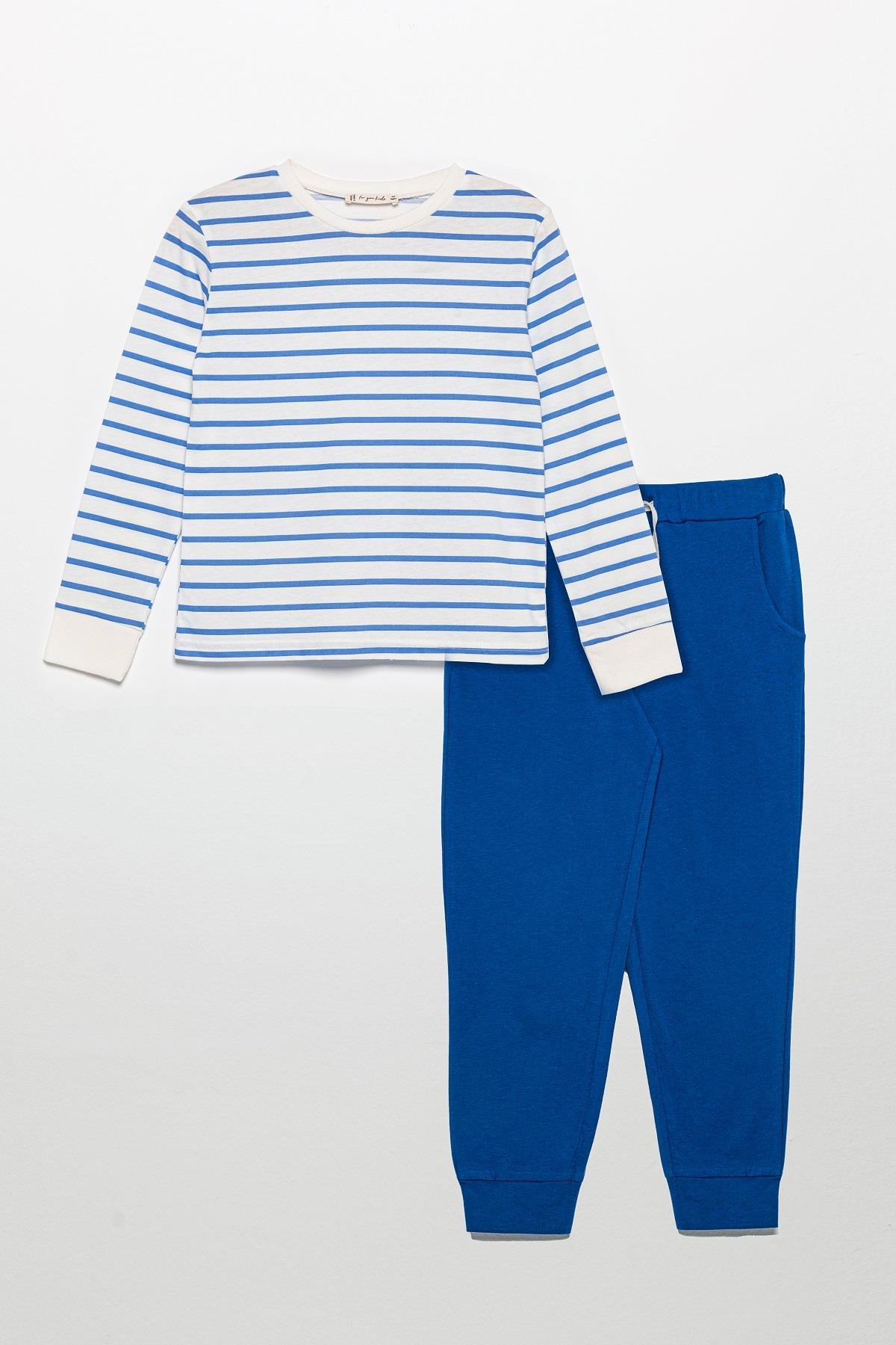 For You Kids Bisiklet Yaka Uzun Kol Saks Alt Üst Takım For You Kids Bisiklet Yaka Uzun Kol Saks Alt Üst Takım