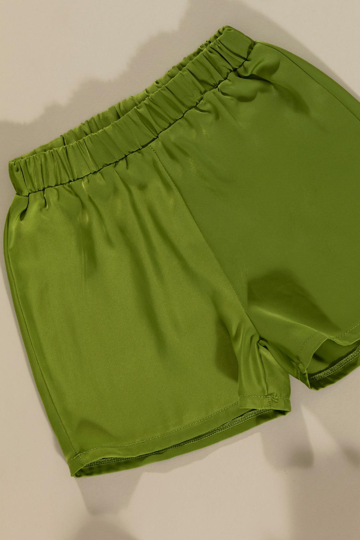 For You Kids Cep Detaylı Tshirt Şort Yeşil Alt Üst Takım For You Kids Cep Detaylı Tshirt Şort Yeşil Alt Üst Takım