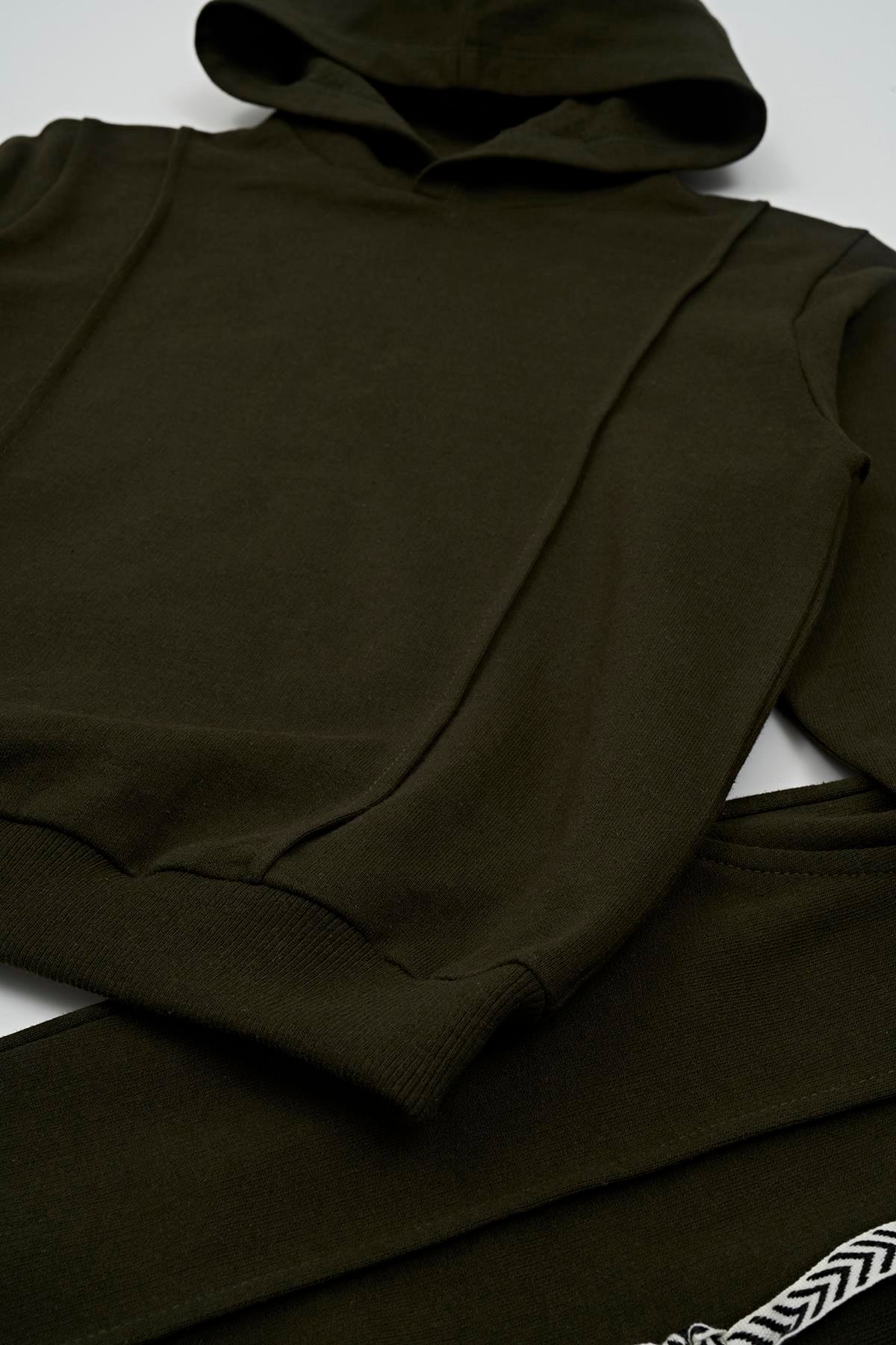 For You Kids Çıma Detaylı Kapişonlu Alt Üst Takım For You Kids Çıma Detaylı Kapişonlu Alt Üst Takım