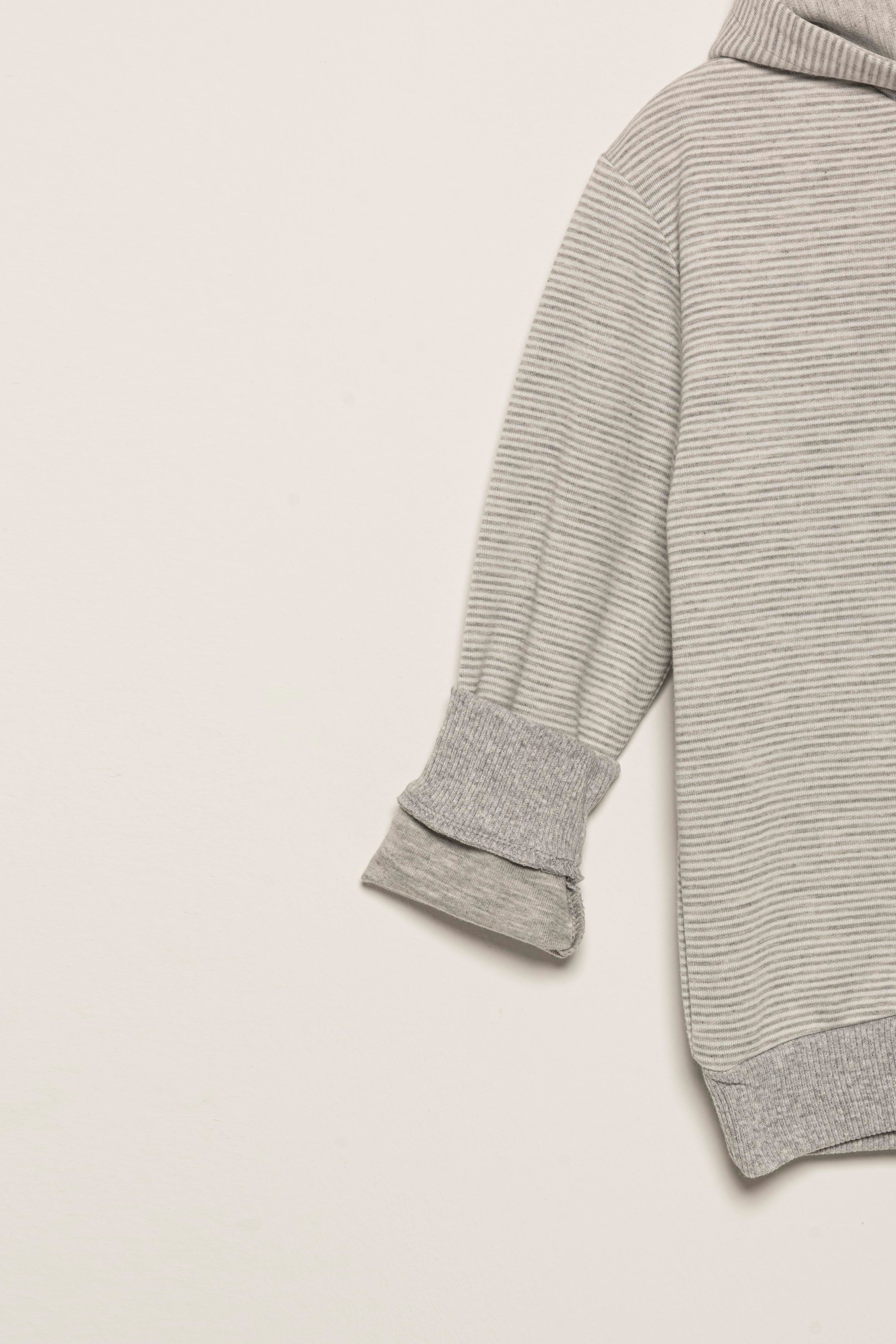 For You Kids Çizgili Kapişonlu Jogger Gri Alt Üst Takım For You Kids Çizgili Kapişonlu Jogger Gri Alt Üst Takım