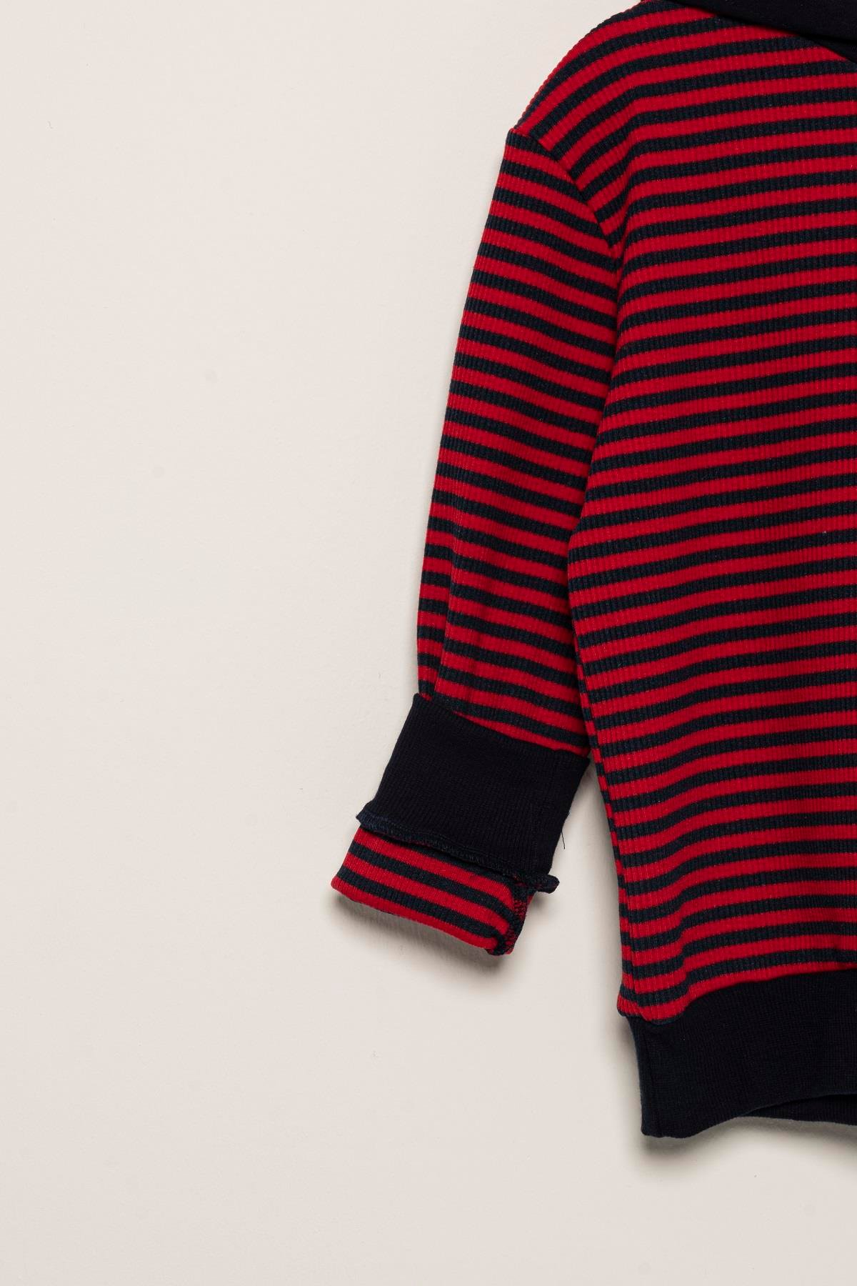 For You Kids Çizgili Kapişonlu Jogger Lacivert Alt Üst Takım For You Kids Çizgili Kapişonlu Jogger Lacivert Alt Üst Takım