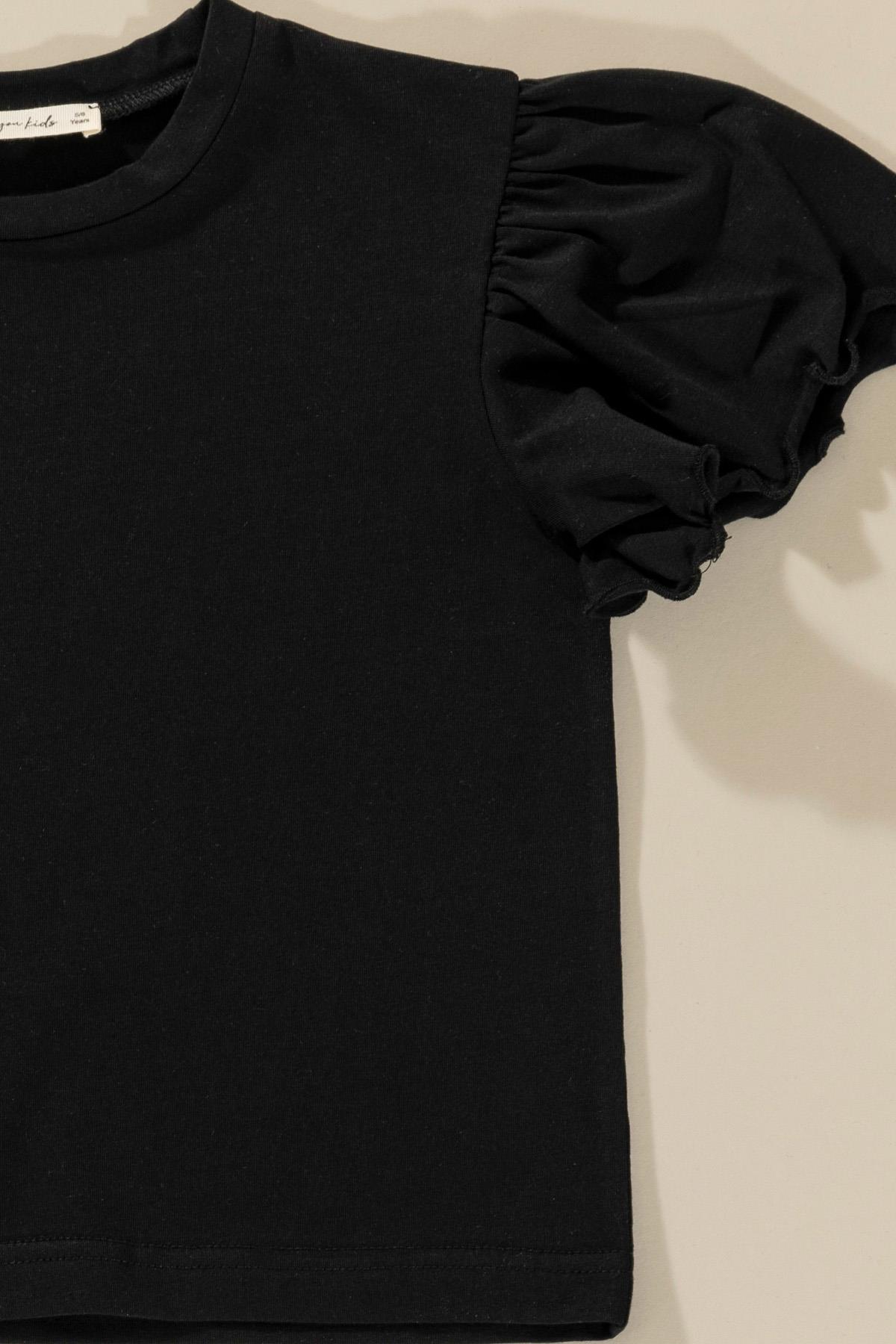 For You Kids Fırfır Detaylı Tsihrt Pantolon Taş Takım For You Kids Fırfır Detaylı Tsihrt Pantolon Taş Takım