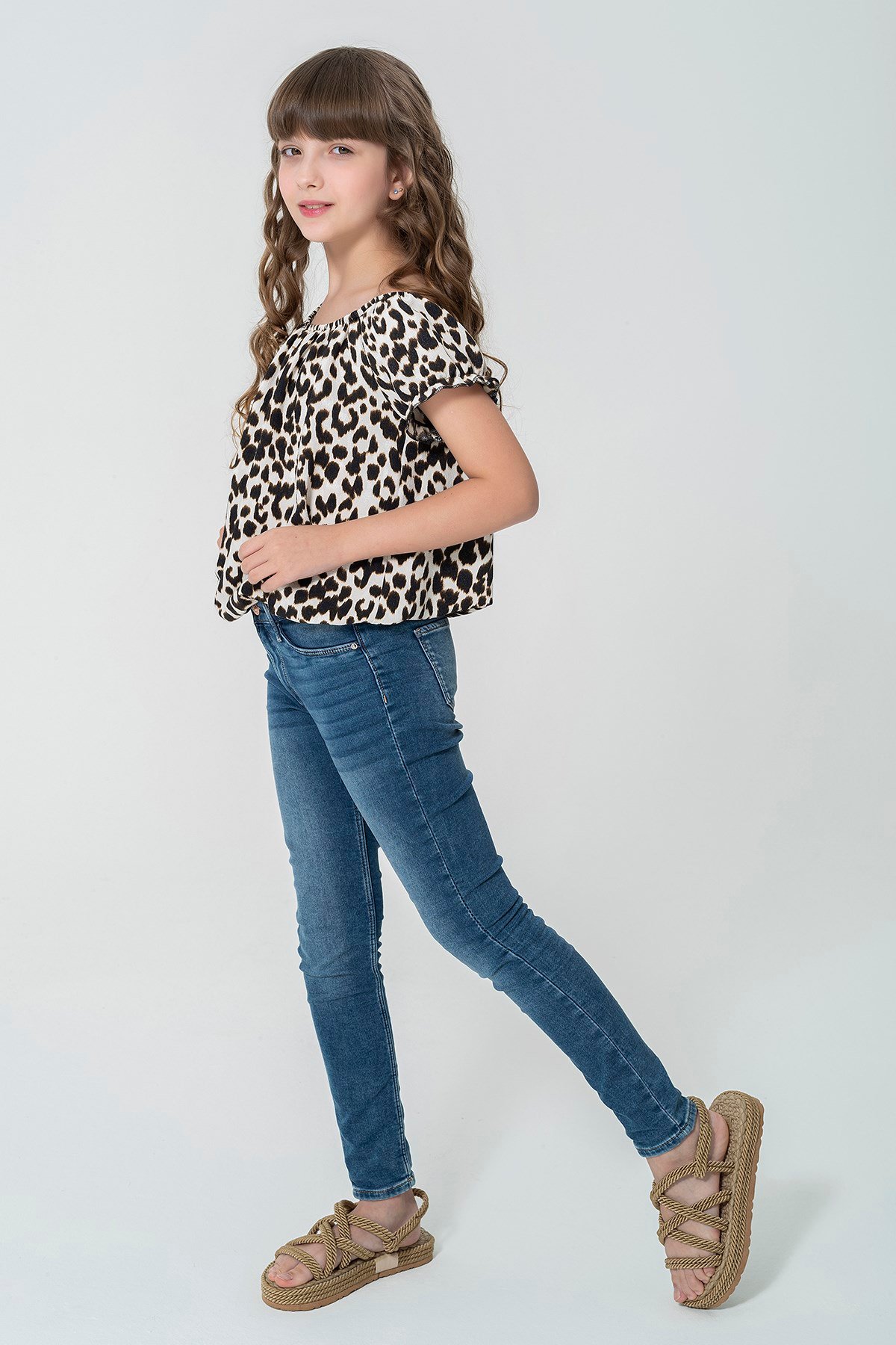 For You Moda For You Kids For You Kids Leopar Desenli  Bluz