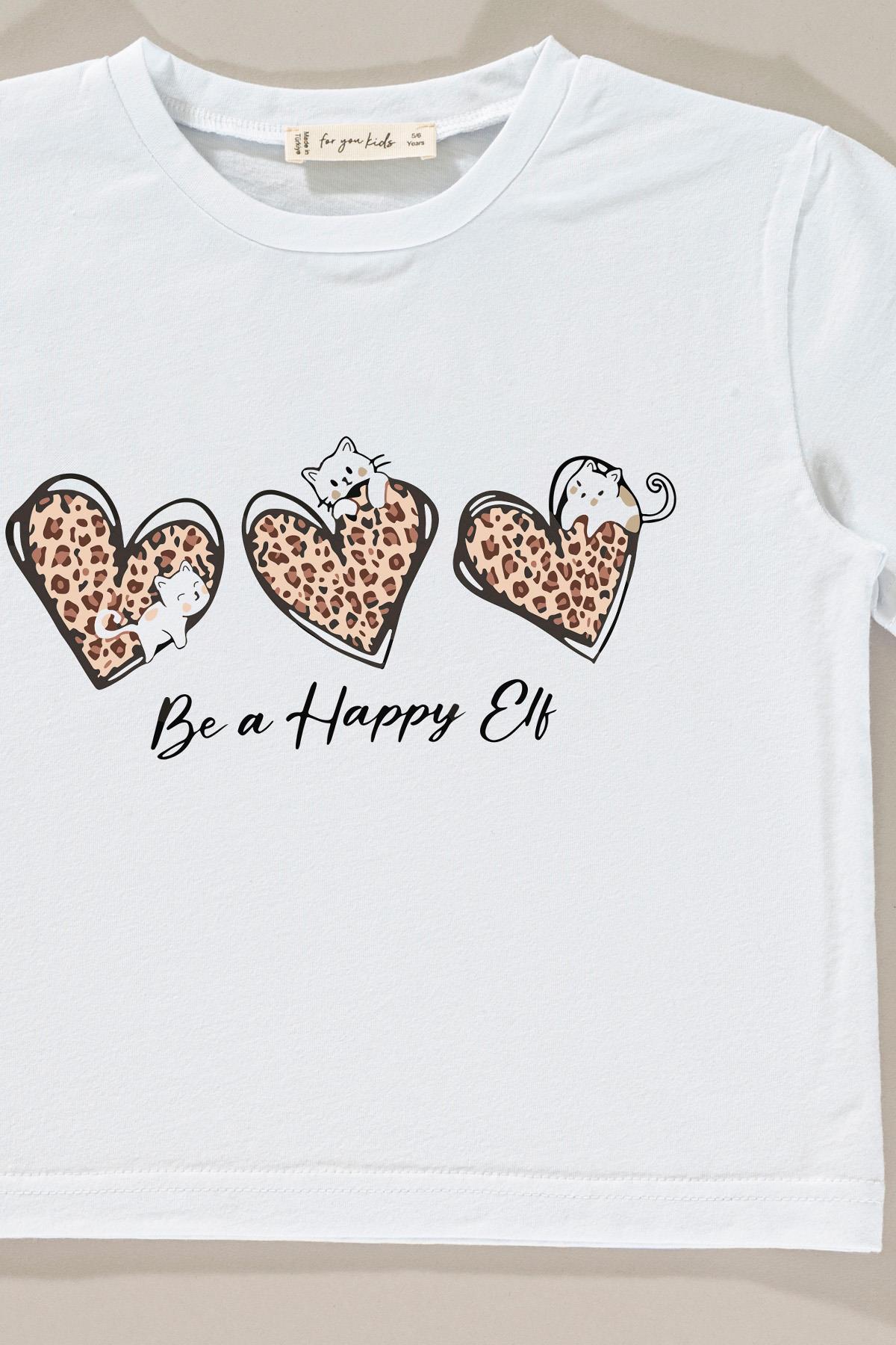 For You Kids Leopar Baskılı Tshirt Şort Alt Üst Takım For You Kids Leopar Baskılı Tshirt Şort Alt Üst Takım
