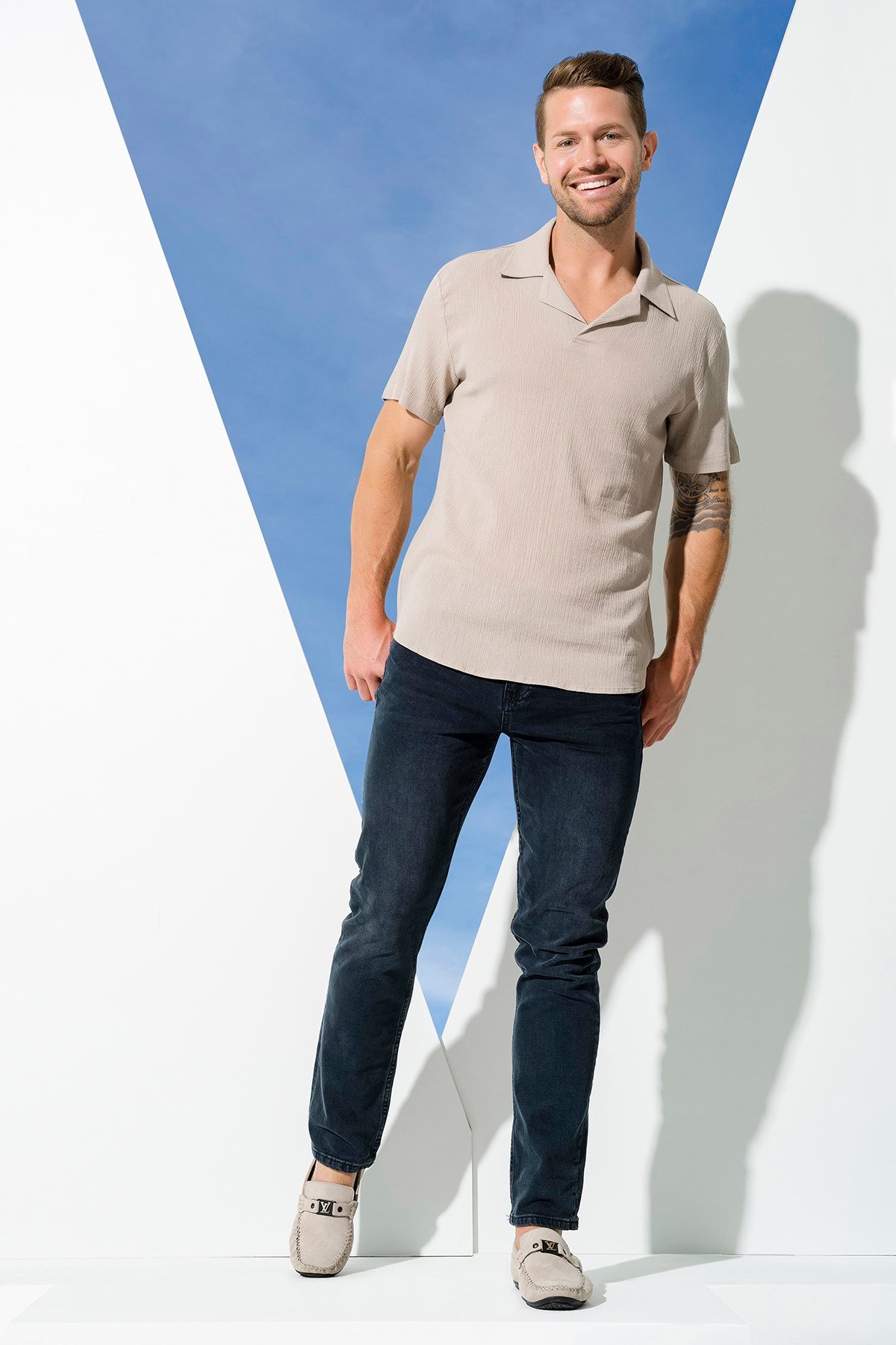 For You Man/For You Moda For You Man For You Man Organik Mini Pat Taş Gömlek