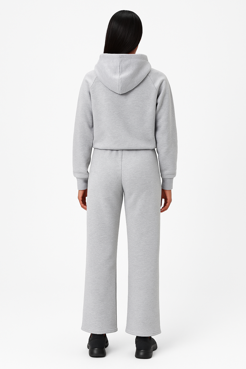 For You Moda 3 İplik Şardonlu Kapişonlu Kadın Eşofman Takımı | Gri For You Moda 3 İplik Şardonlu Kapişonlu Kadın Eşofman Takımı | Gri