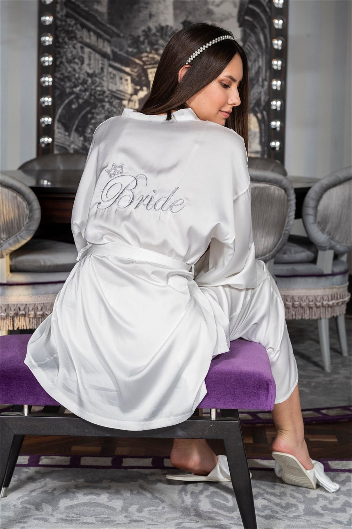 For You Moda Kadın 13 Parça Bride Set Gelin Seti Kısa Kol