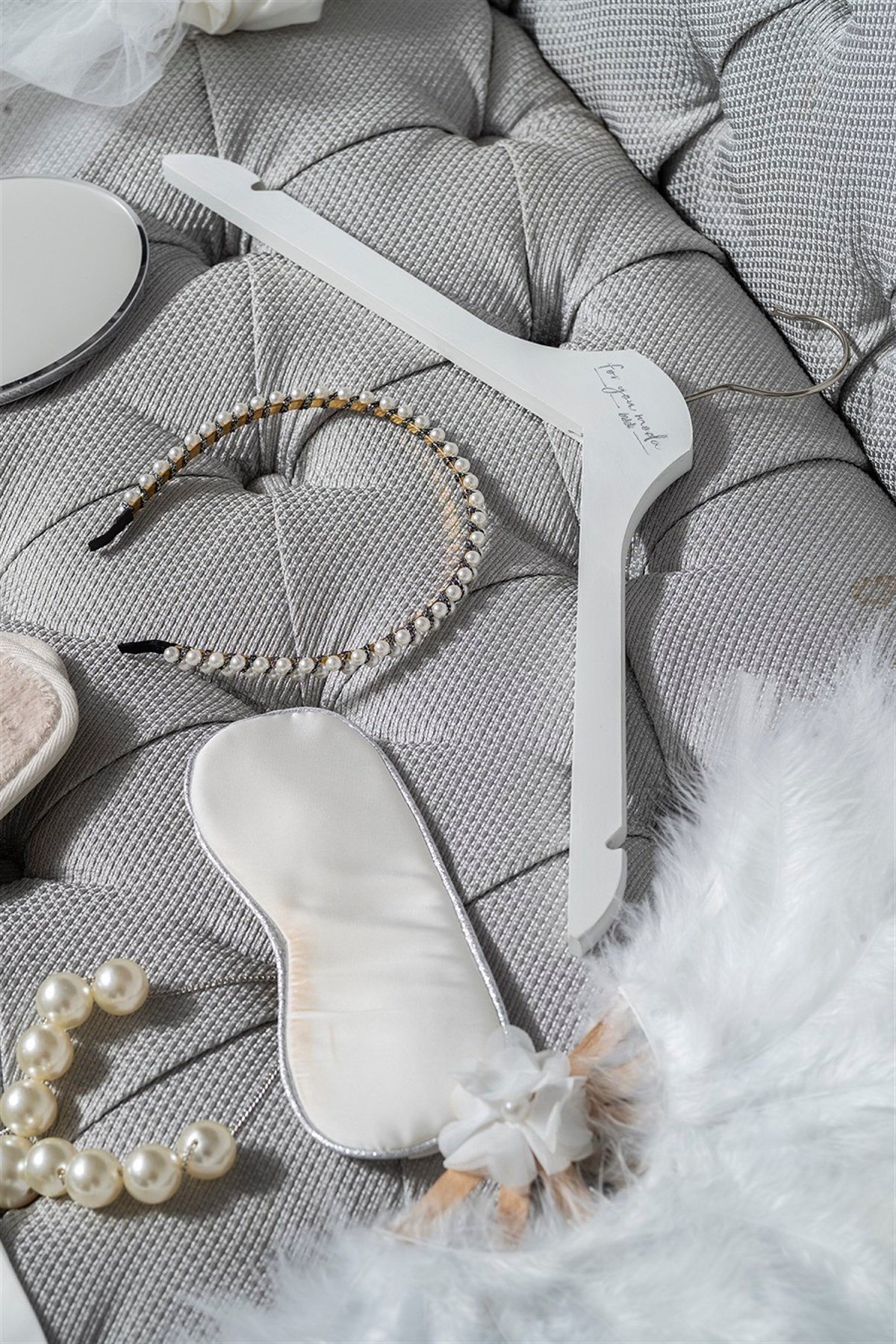 For You Moda Kadın 13 Parça Bride Set Gelin Seti Uzun Kol