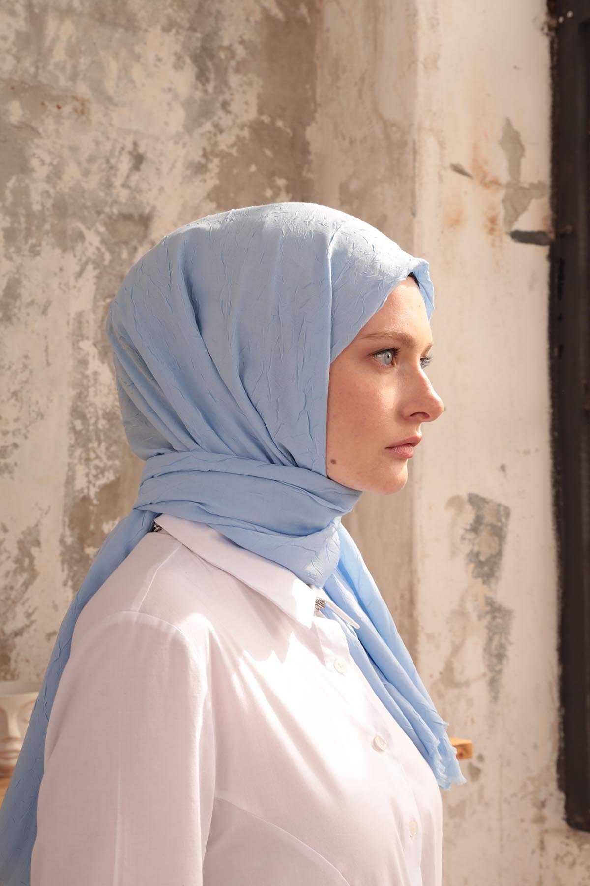 BAMBU ŞAL - BEBE MAVİSİ