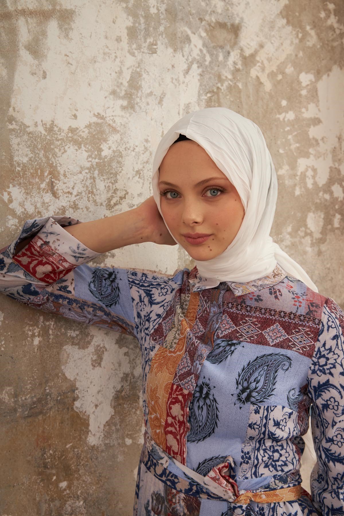 BAMBU ŞAL - İNCİ BEYAZI