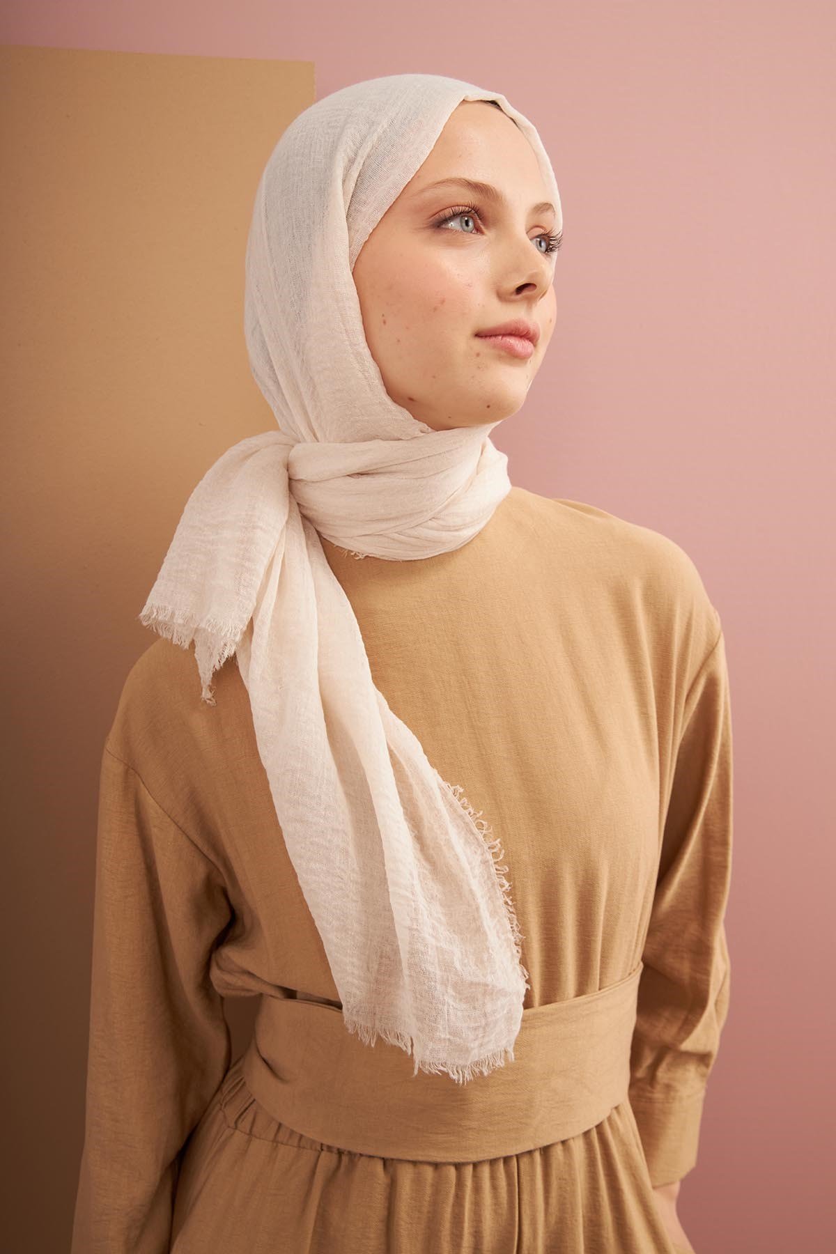 BÜRÜMCÜK ŞAL - BEJ