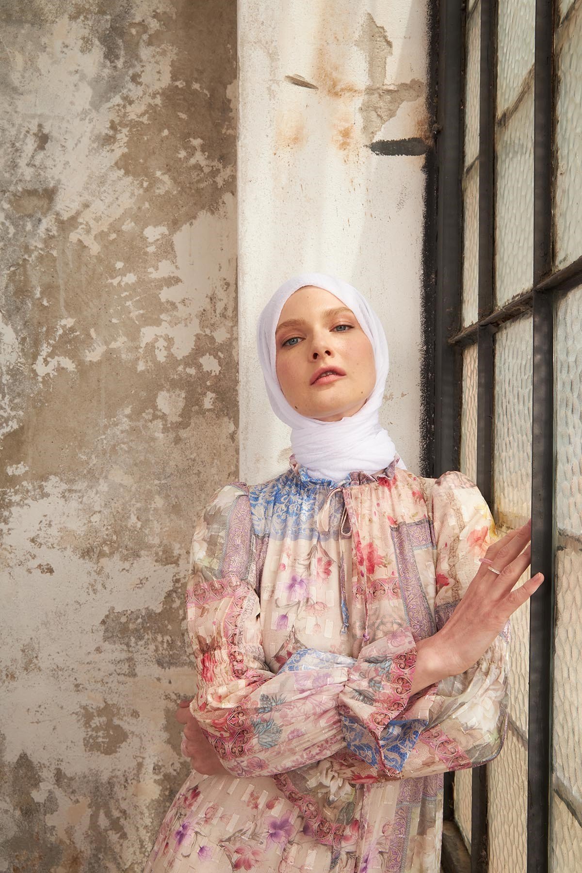 BÜRÜMCÜK ŞAL - BEYAZ