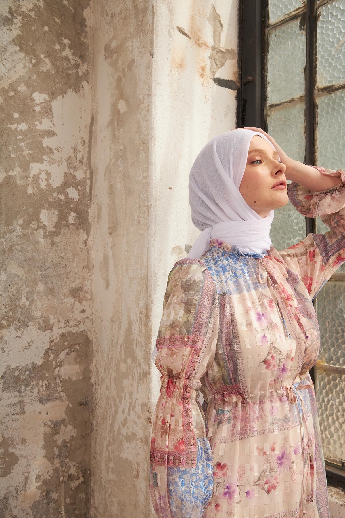 BÜRÜMCÜK ŞAL - BEYAZ