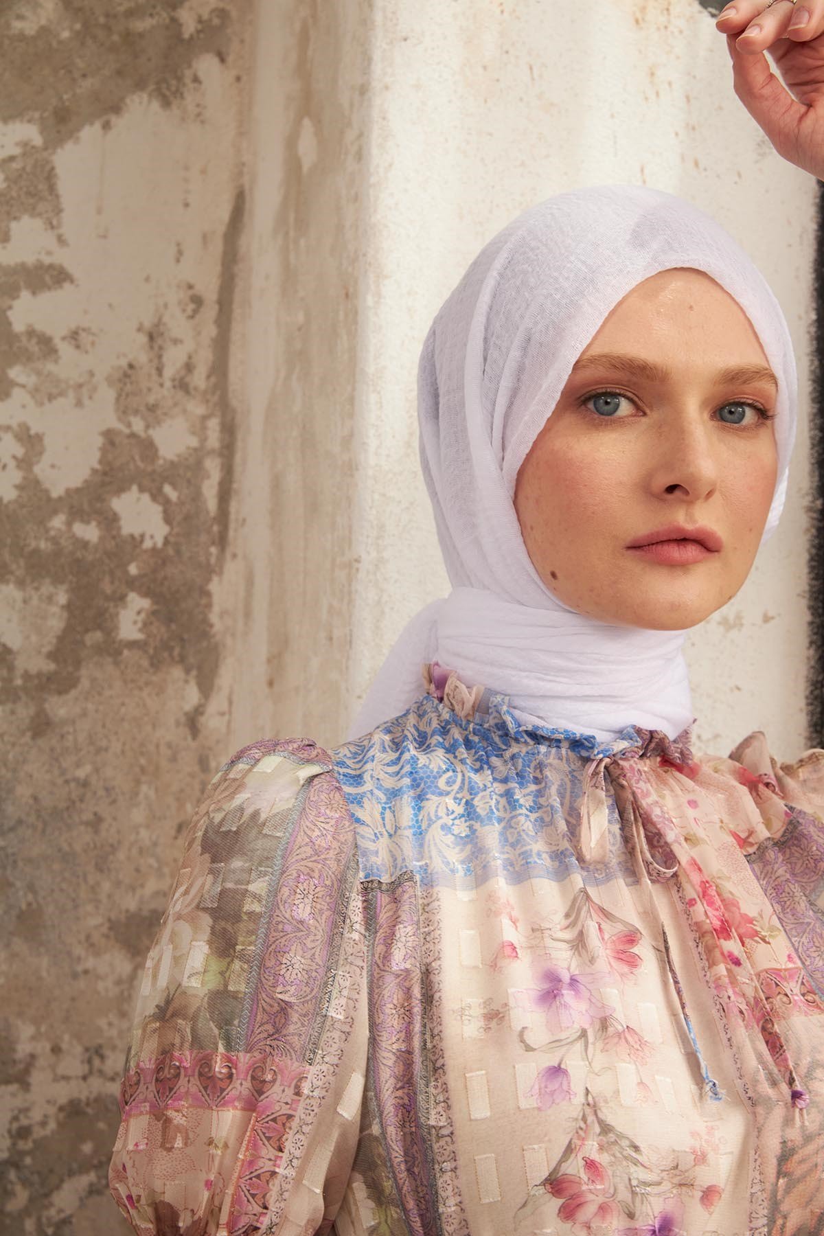 BÜRÜMCÜK ŞAL - BEYAZ