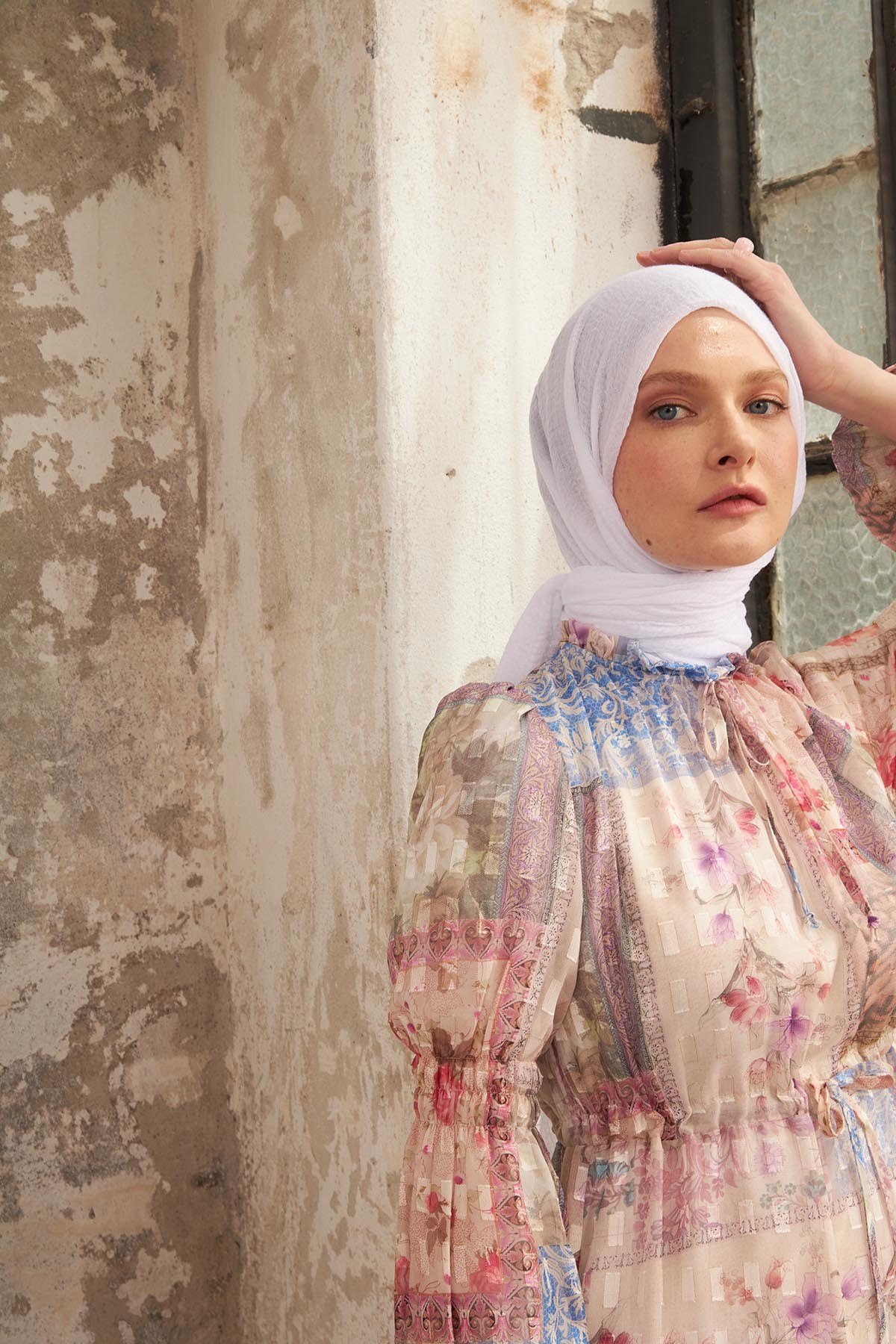 BÜRÜMCÜK ŞAL - BEYAZ