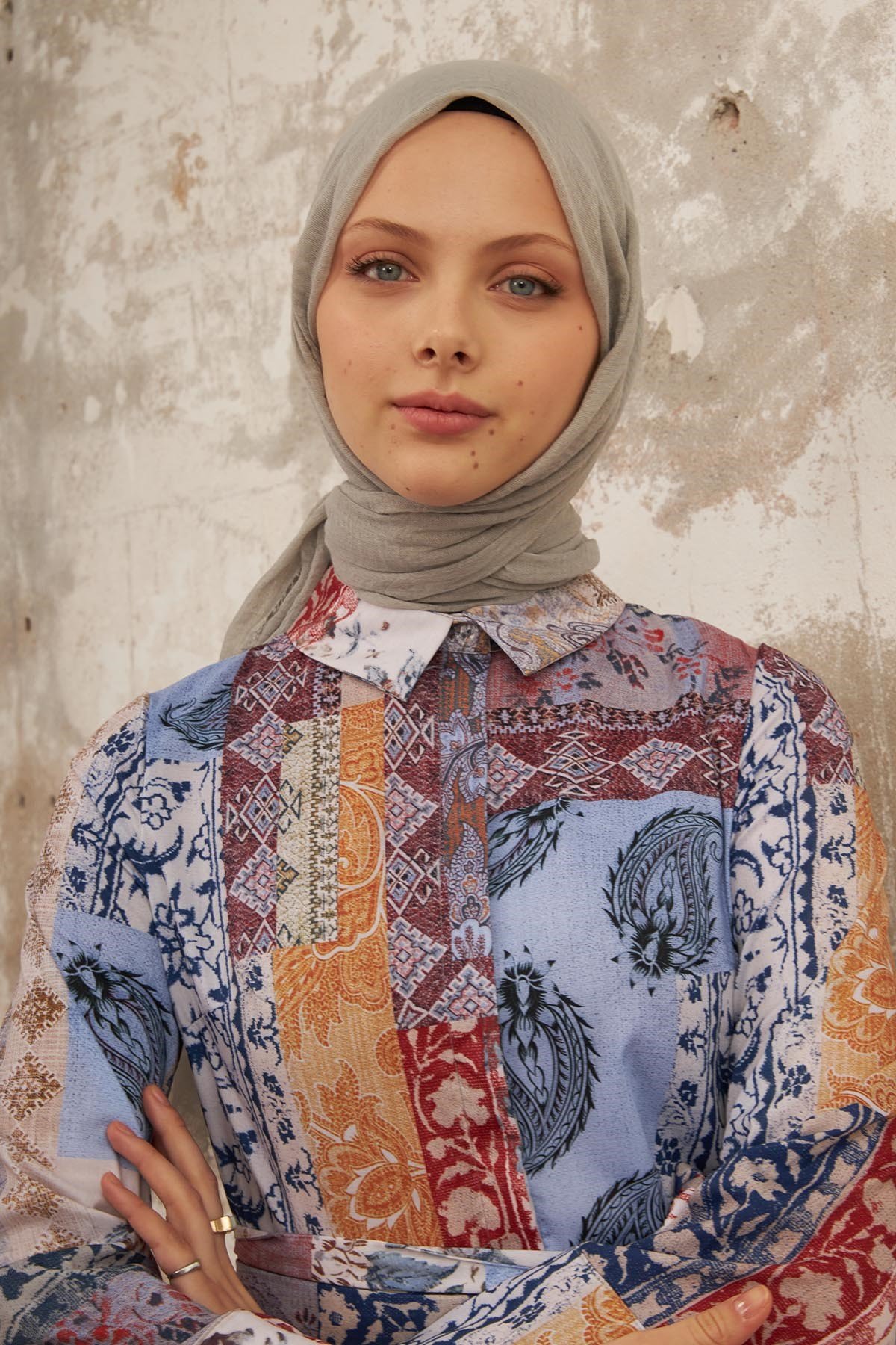 BÜRÜMCÜK ŞAL - GRİ