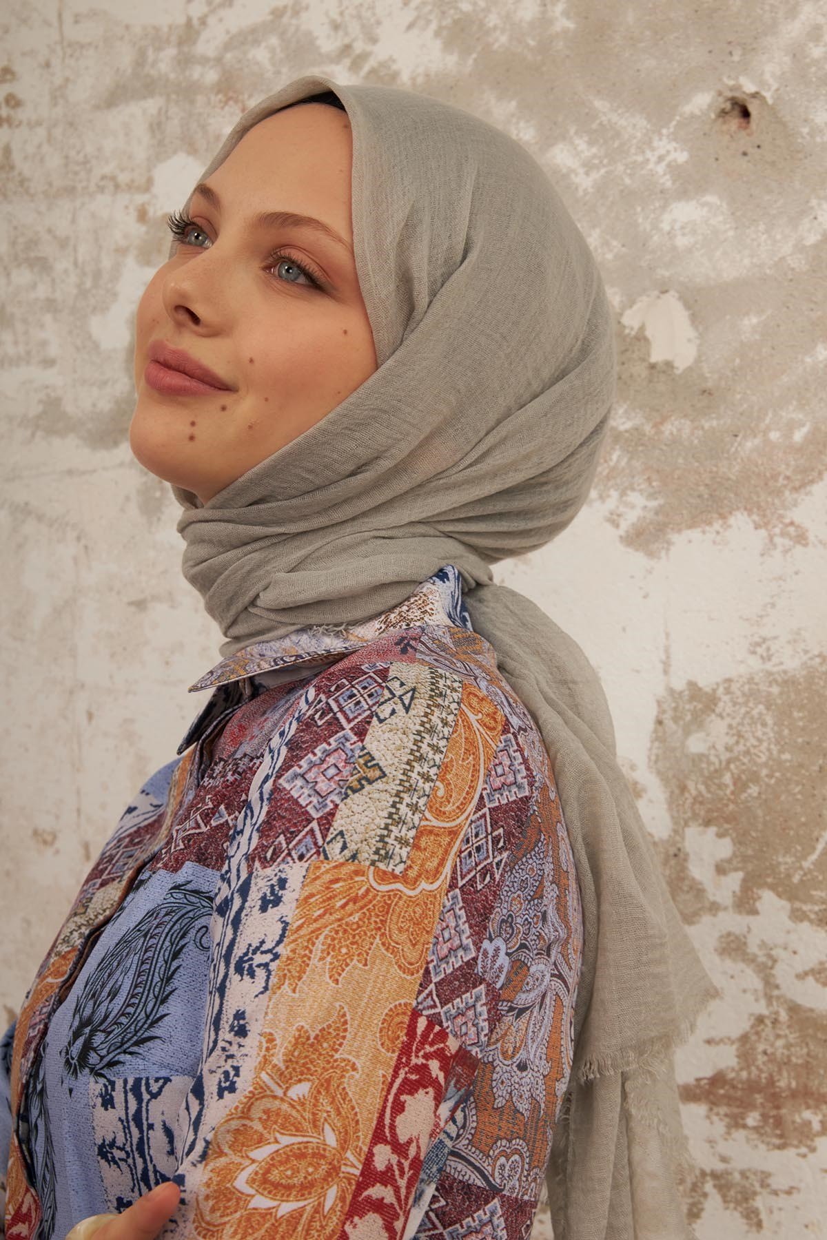 BÜRÜMCÜK ŞAL - GRİ