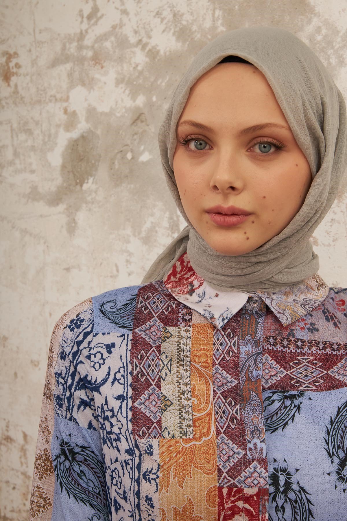 BÜRÜMCÜK ŞAL - GRİ