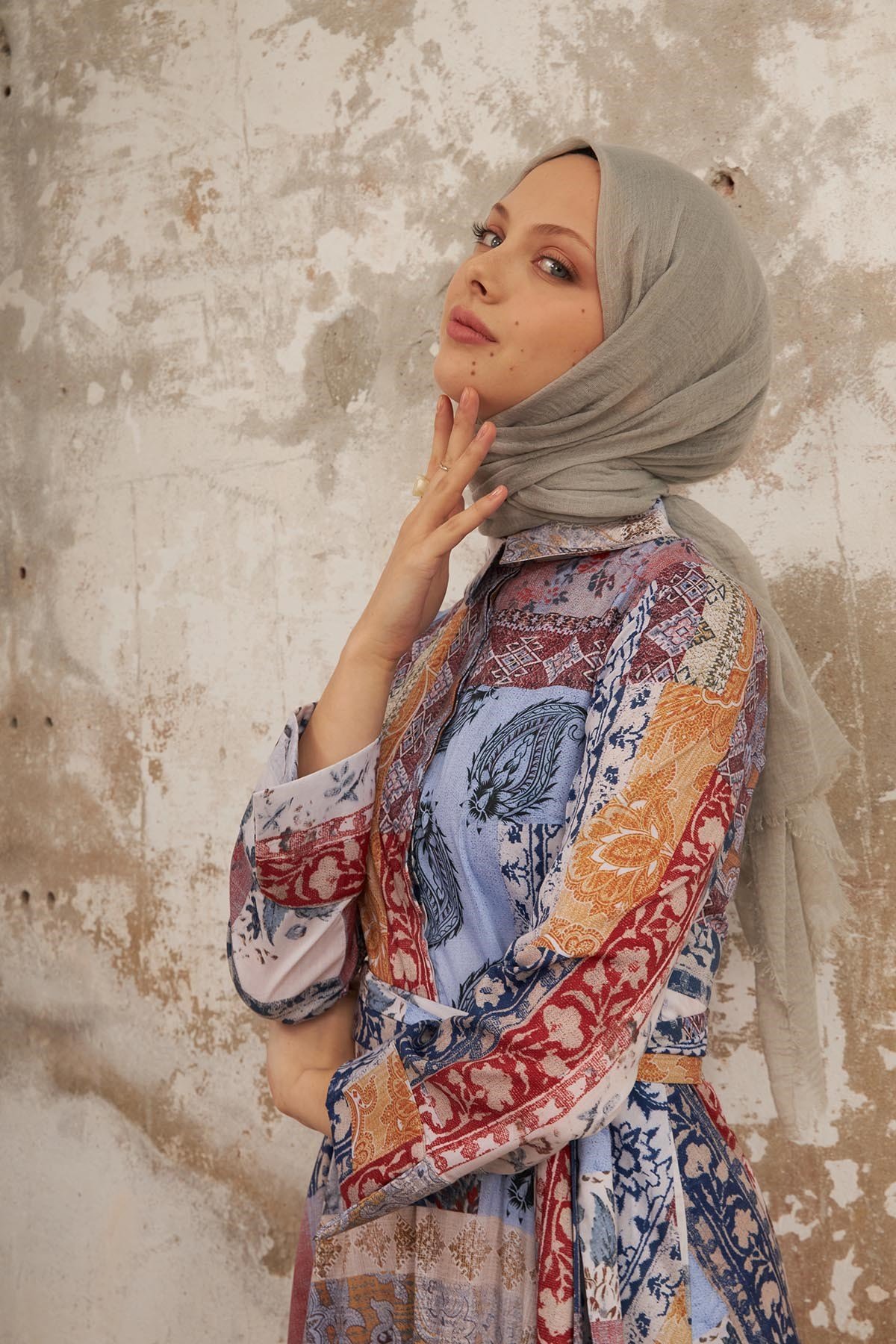 BÜRÜMCÜK ŞAL - GRİ