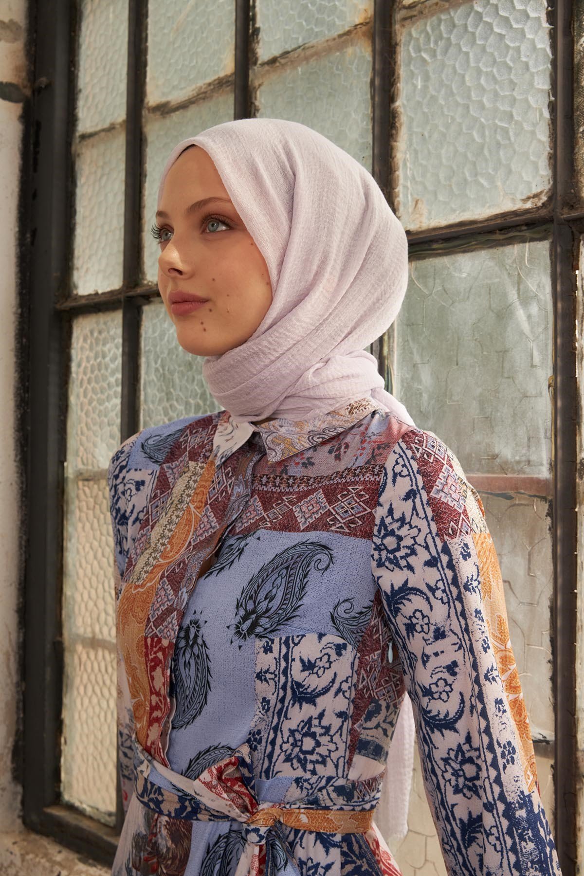 BÜRÜMCÜK ŞAL - GÜMÜŞ GRİ