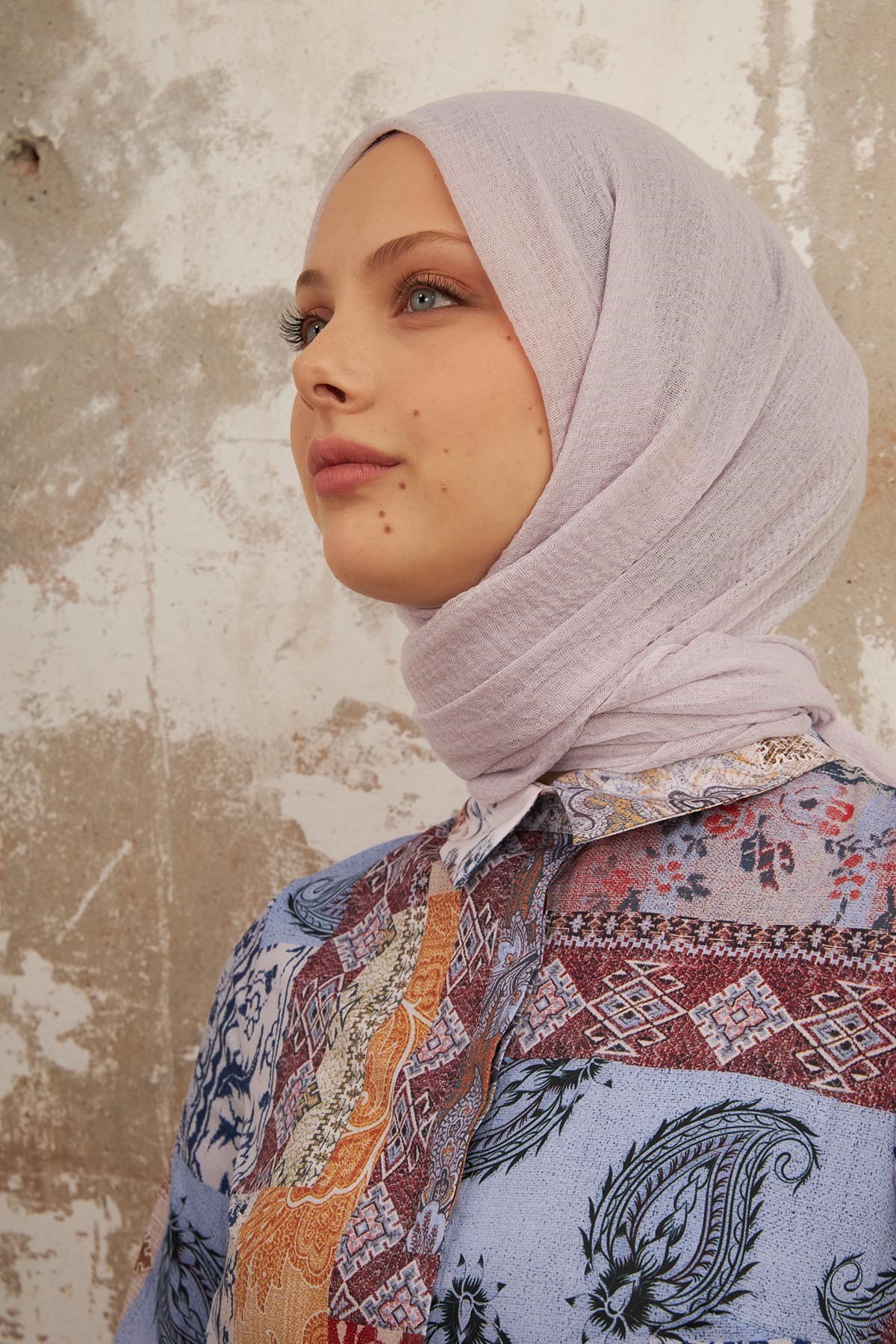 BÜRÜMCÜK ŞAL - GÜMÜŞ GRİ