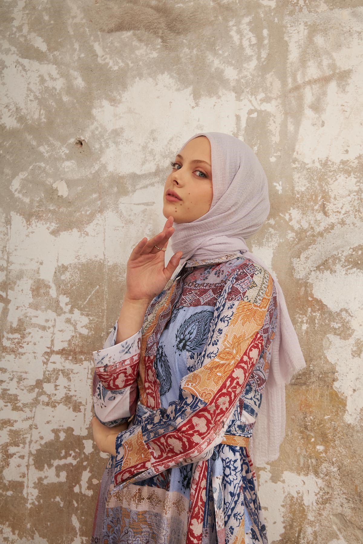 BÜRÜMCÜK ŞAL - GÜMÜŞ GRİ