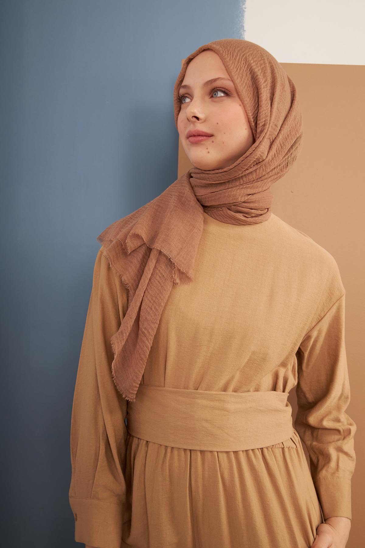 BÜRÜMCÜK ŞAL - LATTE