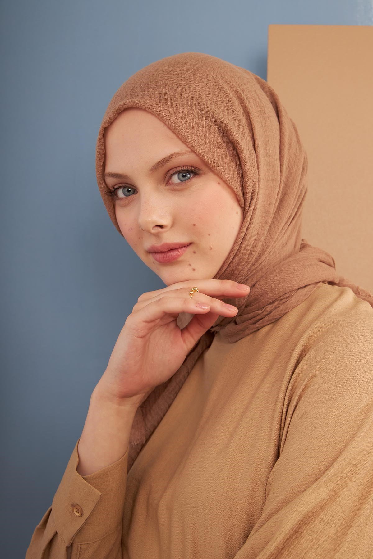 BÜRÜMCÜK ŞAL - LATTE