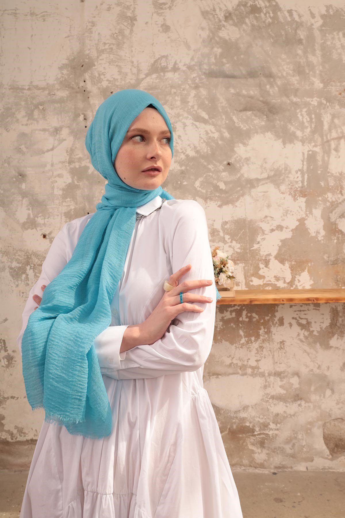 BÜRÜMCÜK ŞAL - MENTOL