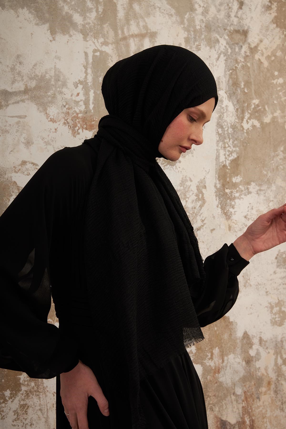 BÜRÜMCÜK ŞAL - SİYAH