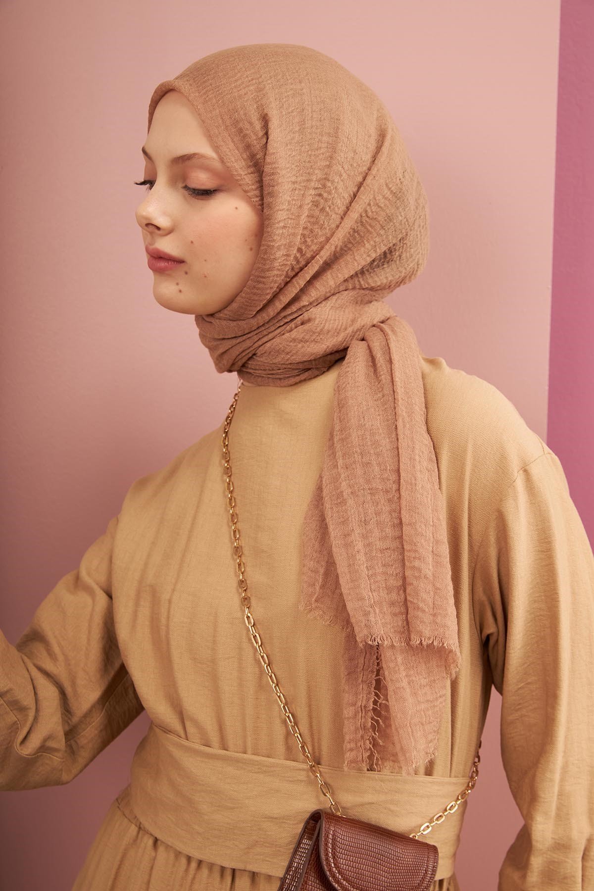 BÜRÜMCÜK ŞAL - SÜTLÜ KAHVE