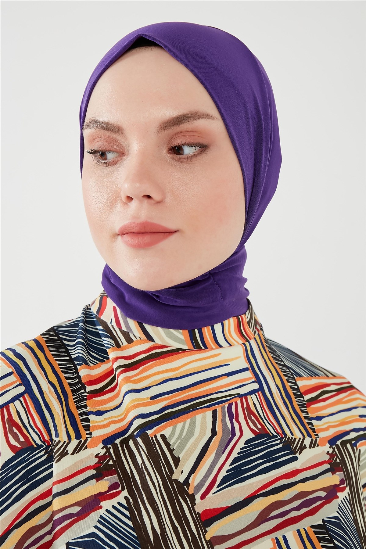 Çıtçıtlı Bone Mor