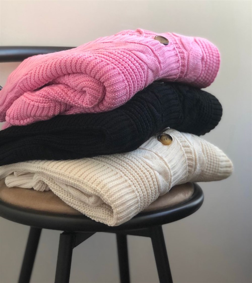 Pembe Oversize Hırka