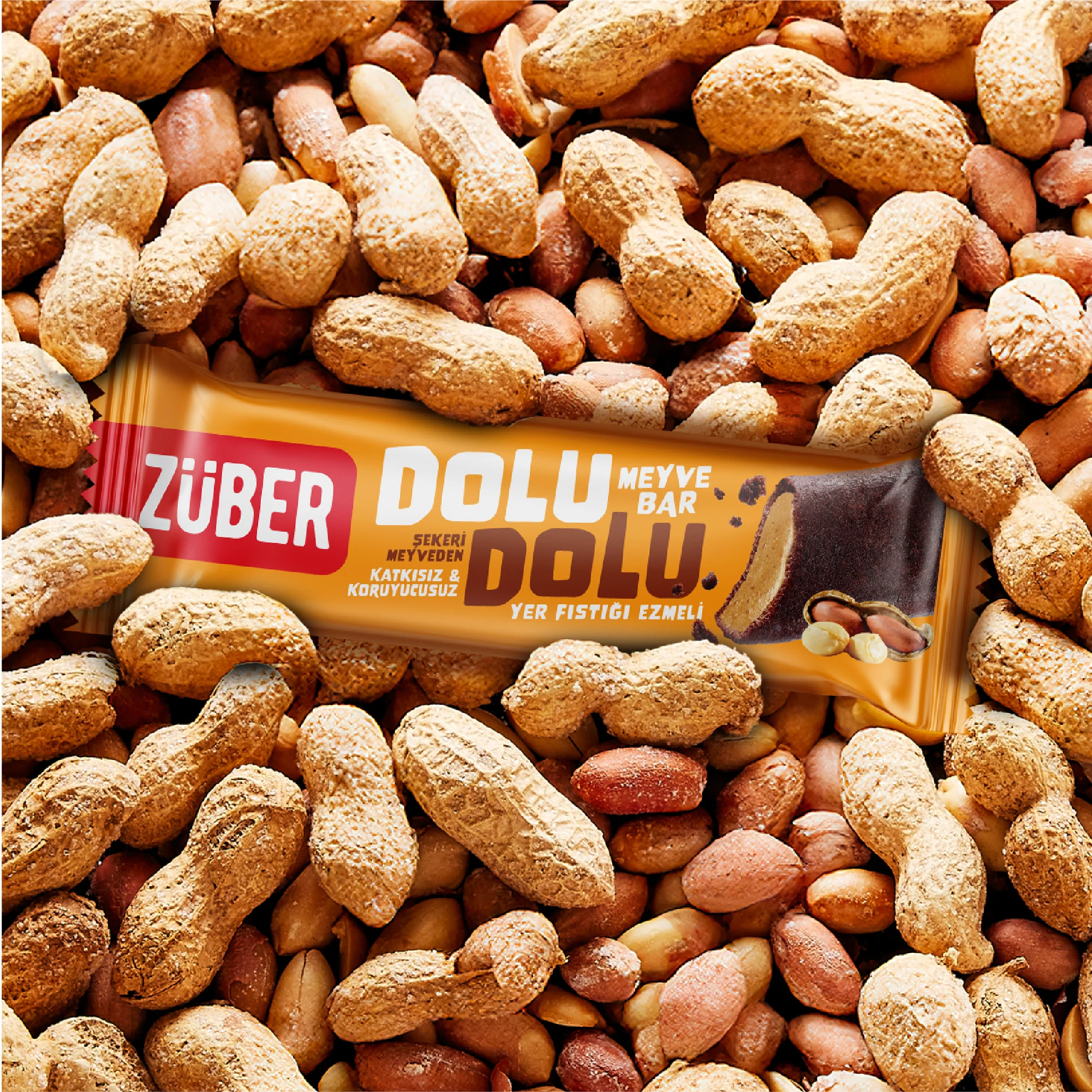 Dolu Dolu Yer Fıstığı Ezmeli Meyve Bar 30 g