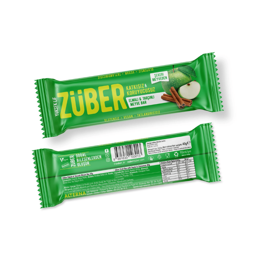 Elmalı - Tarçınlı Meyve Bar 40 g