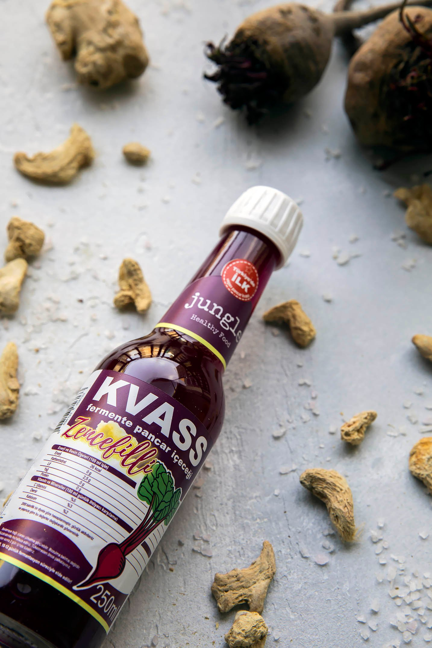 Kvass Fermente Pancar Zencefilli 250 ml