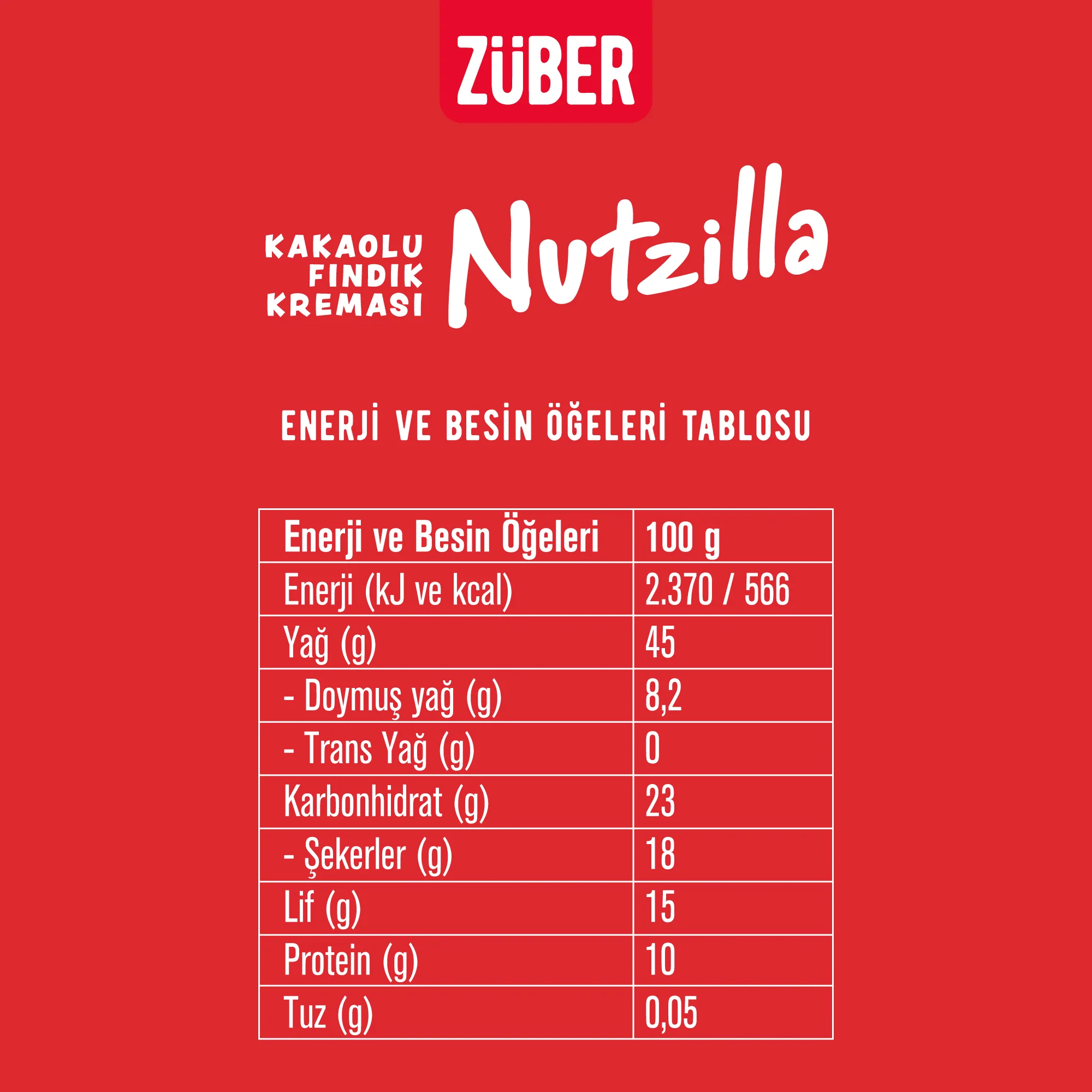 Nutzilla Kakaolu Fındık Kreması 315 g