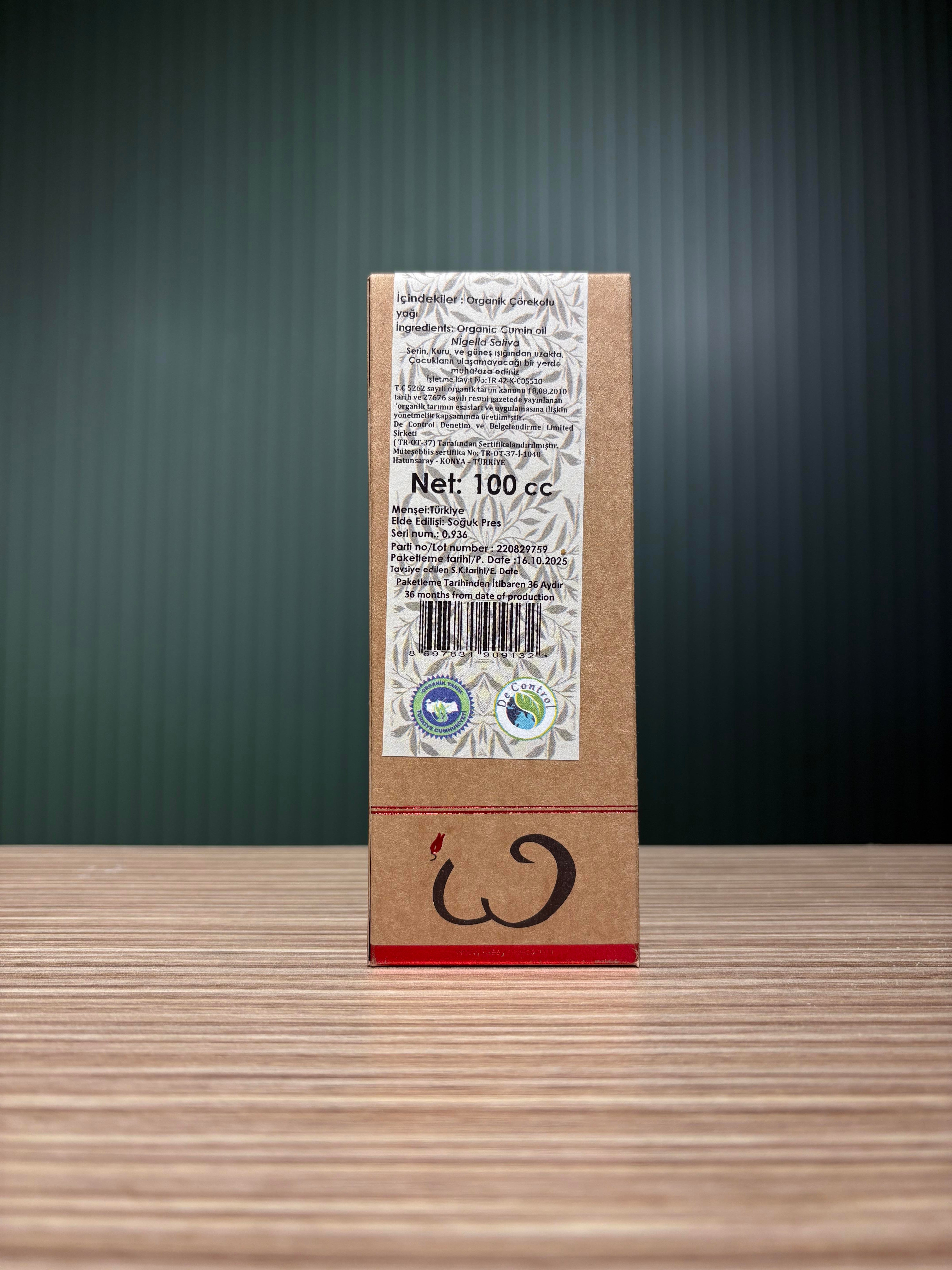 Organik Çörek Otu Yağı 100 ml