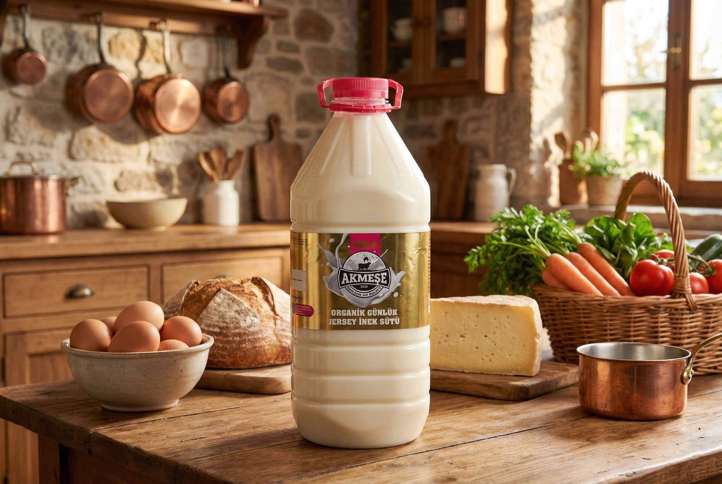 Organik Gold Jersey Günlük Süt 3 L (Pet Şişe)