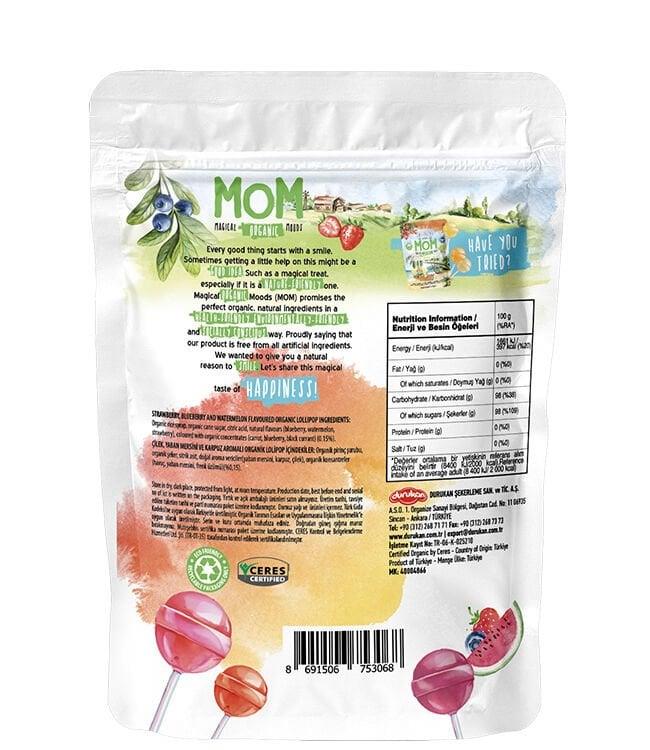 Organik Meyveli Lolipop 58 g