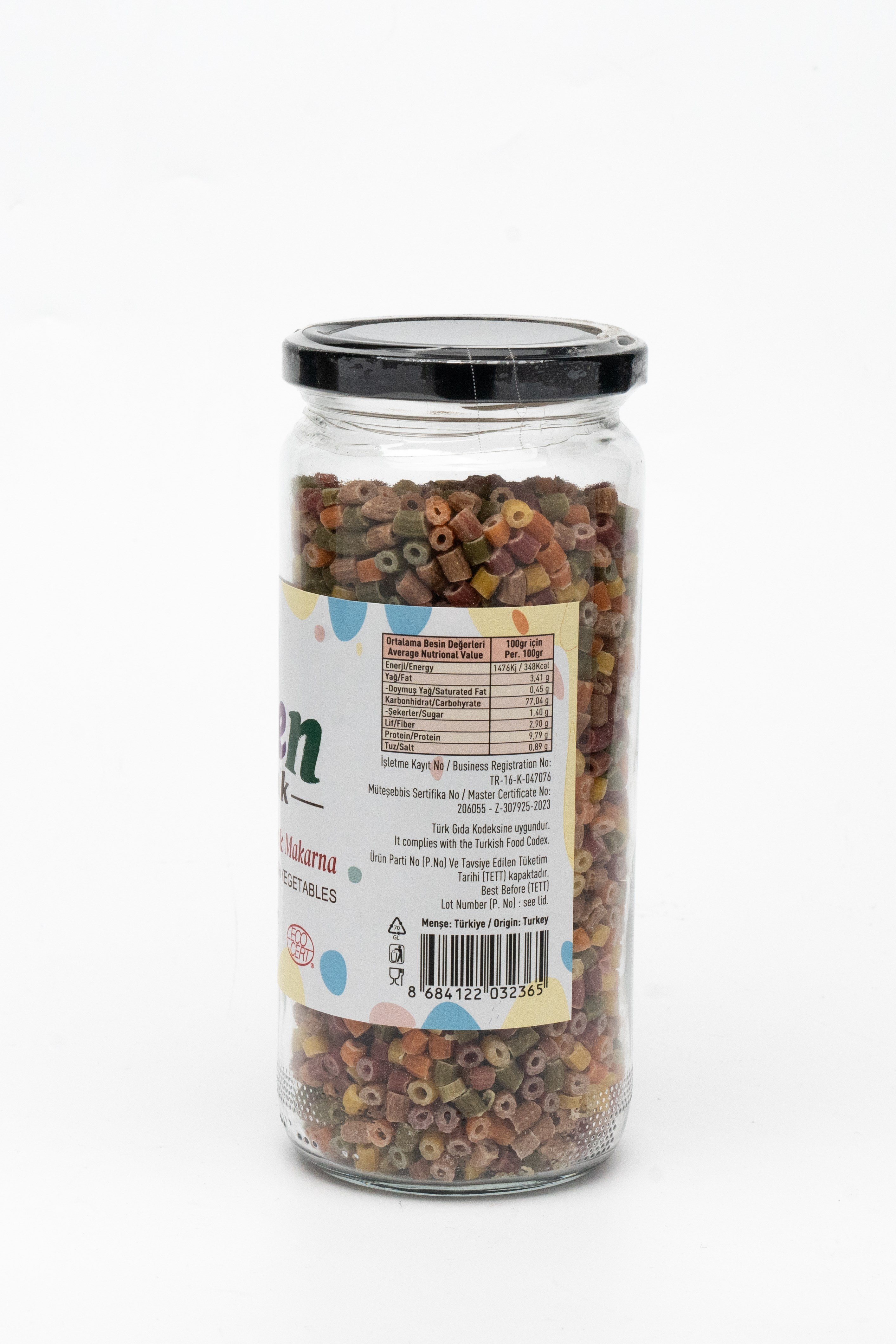 Organik Sebzeli Boncuk Makarna 280 g