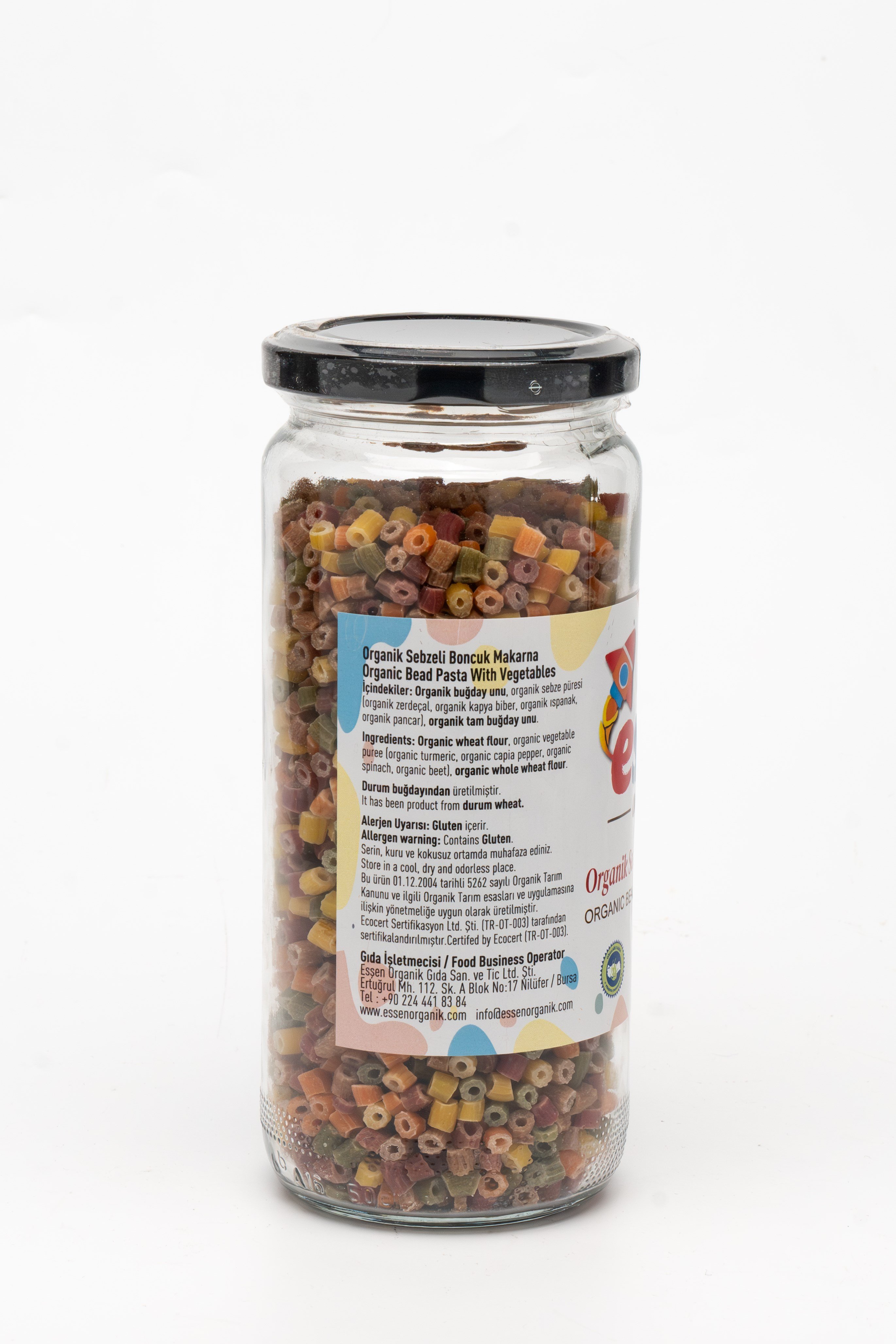 Organik Sebzeli Boncuk Makarna 280 g