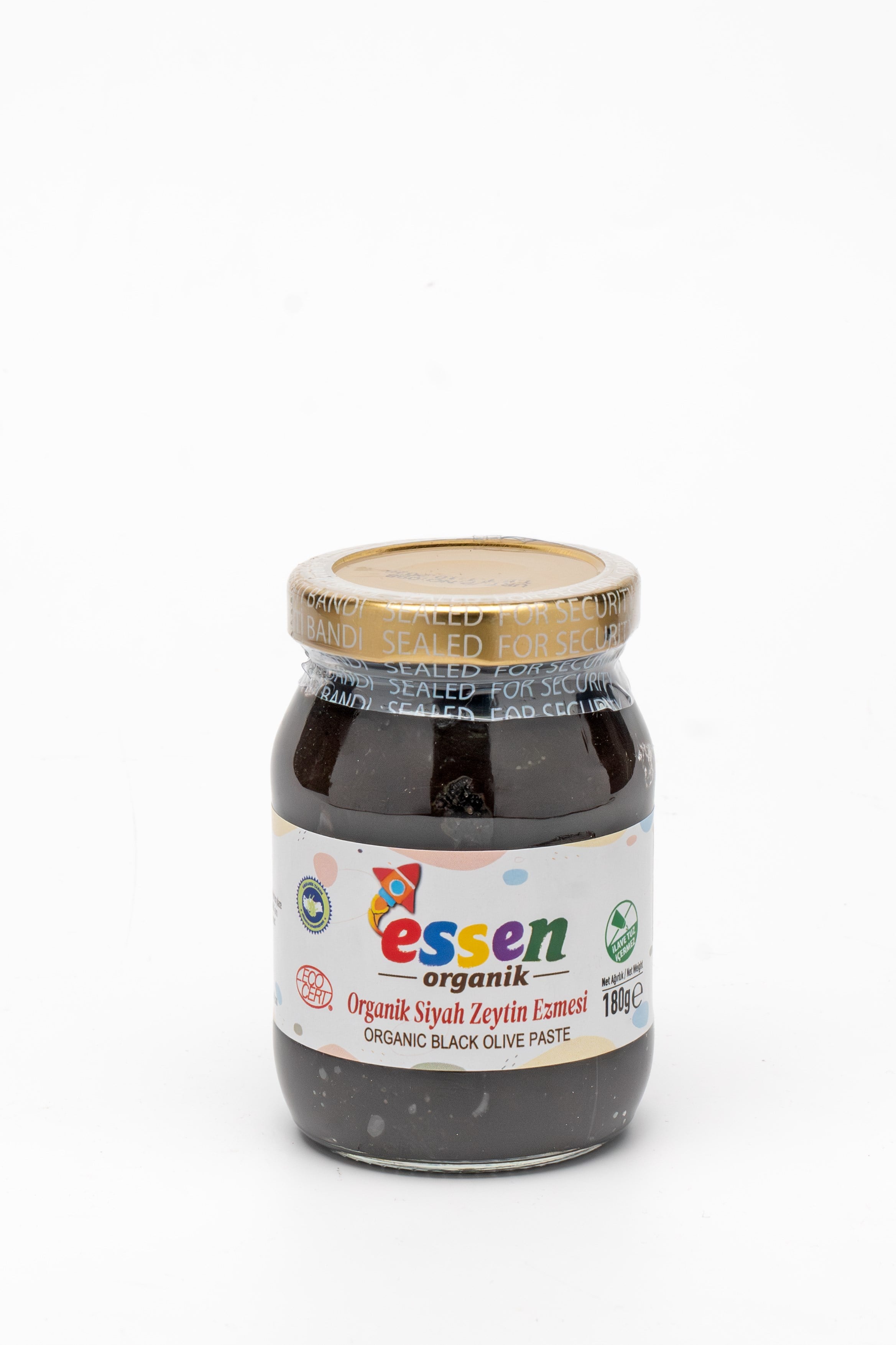 Organik Siyah Zeytin Ezmesi (İlave Tuzsuz) 180 g