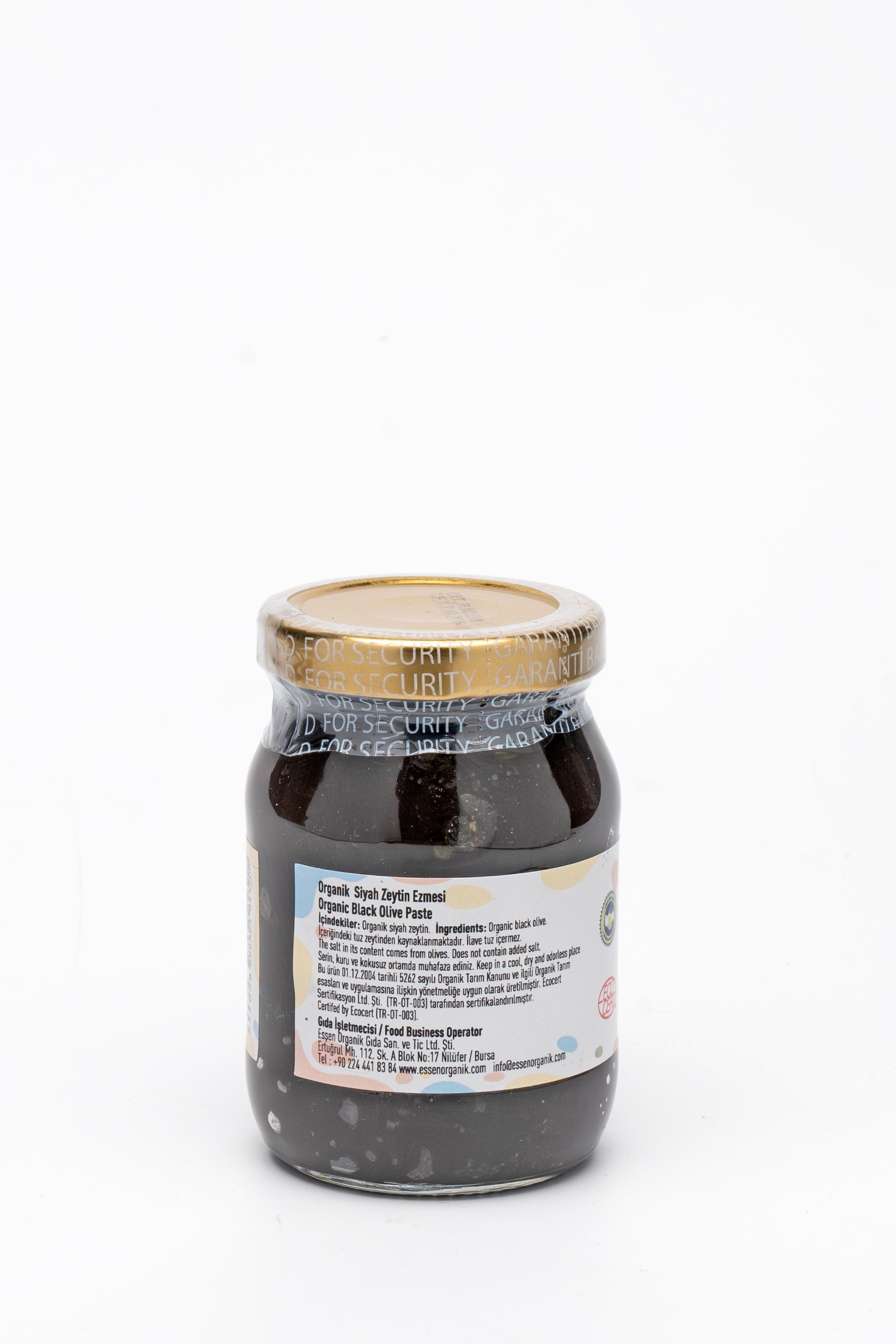 Organik Siyah Zeytin Ezmesi (İlave Tuzsuz) 180 g
