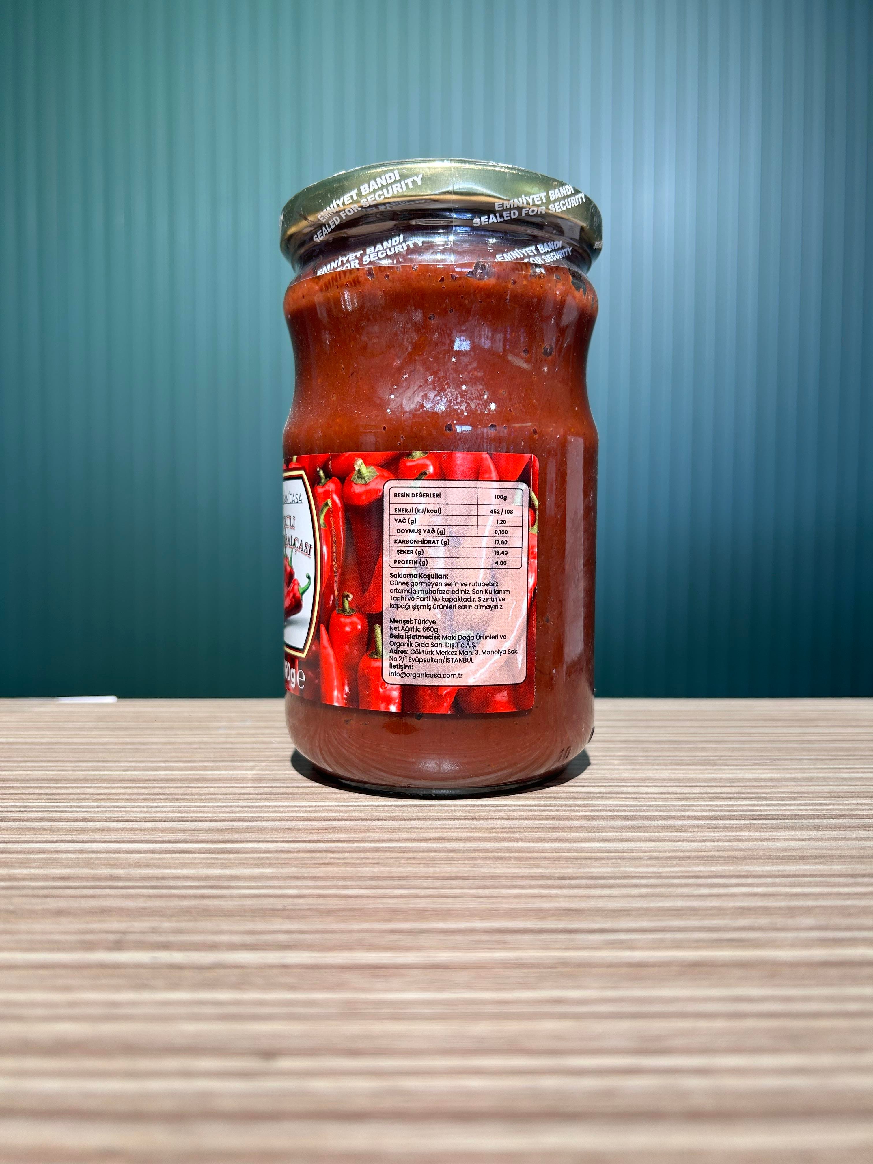 Organik Tatlı Biber Salçası 660 g