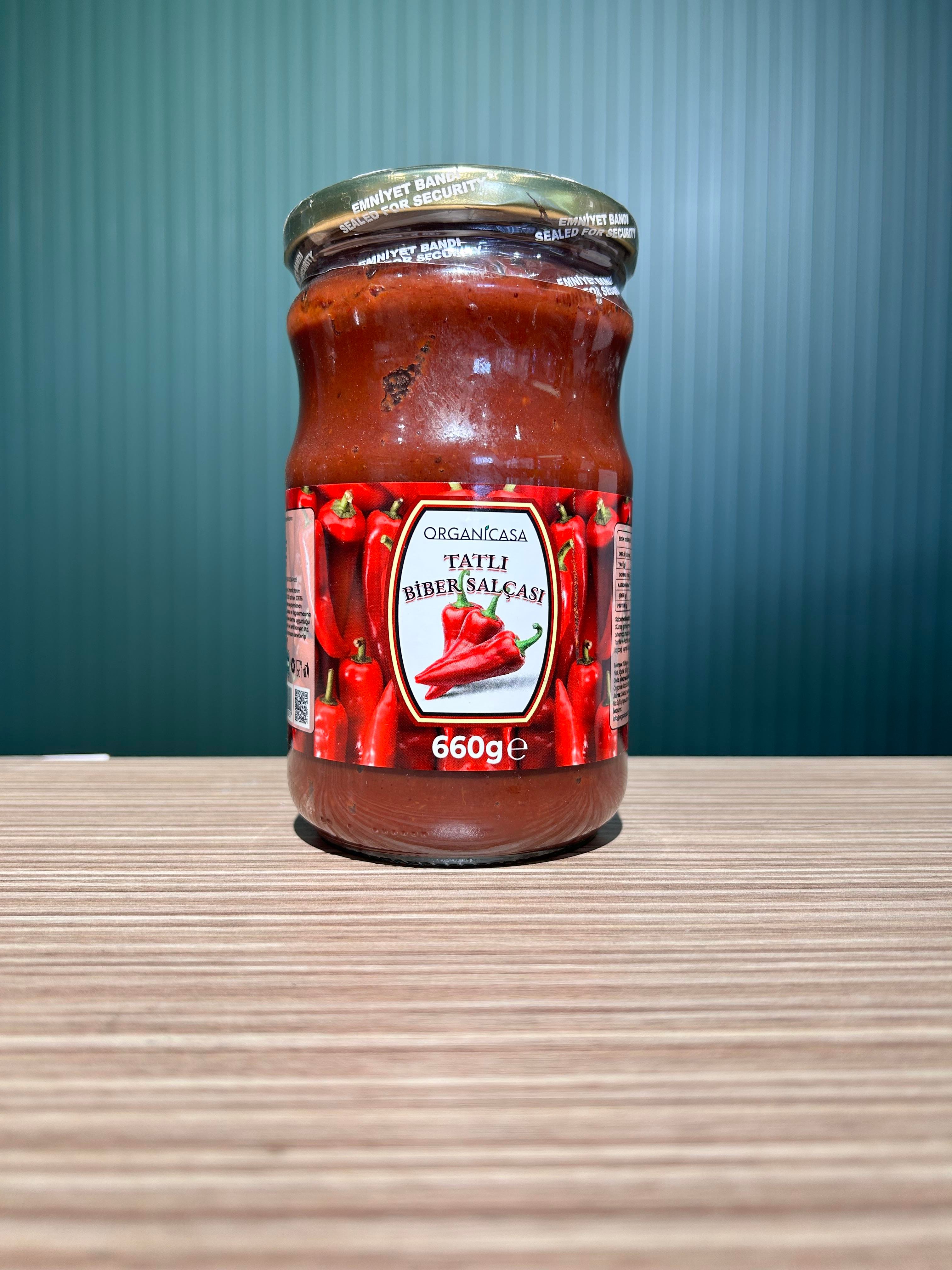 Organik Tatlı Biber Salçası 660 g