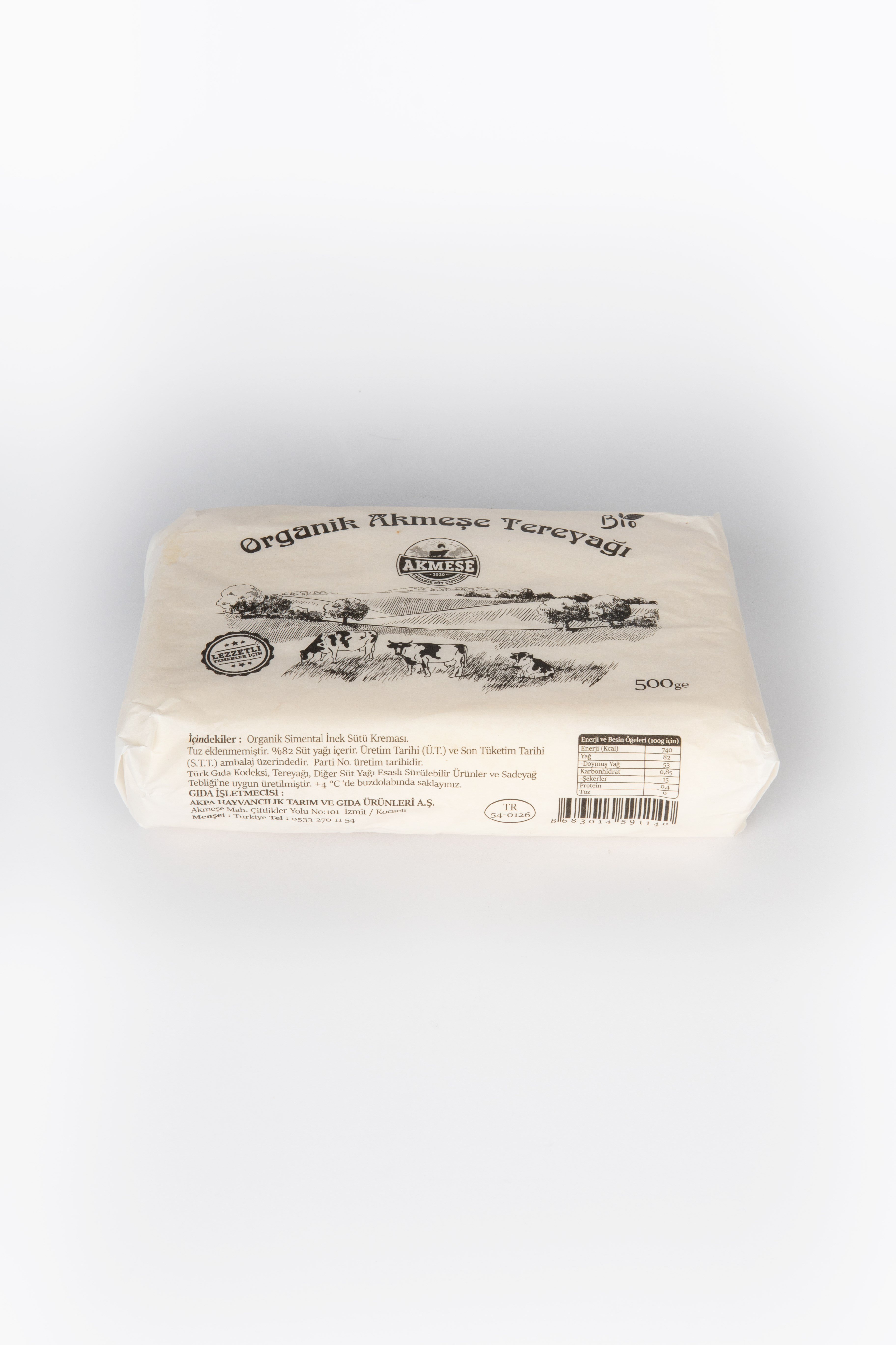 Organik Yemeklik Tereyağı 500 g