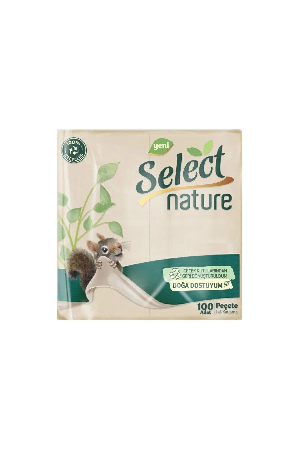 Select Nature Geri Dönüştürülmüş Kağıt Peçete 100 Yaprak