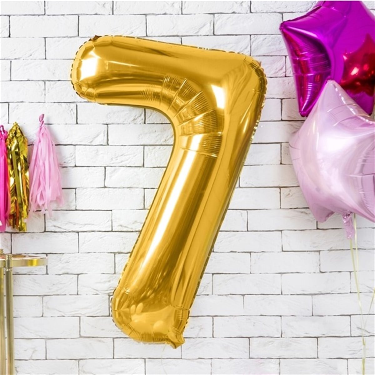 7 GOLD RAKAM BALON (1OO cm)